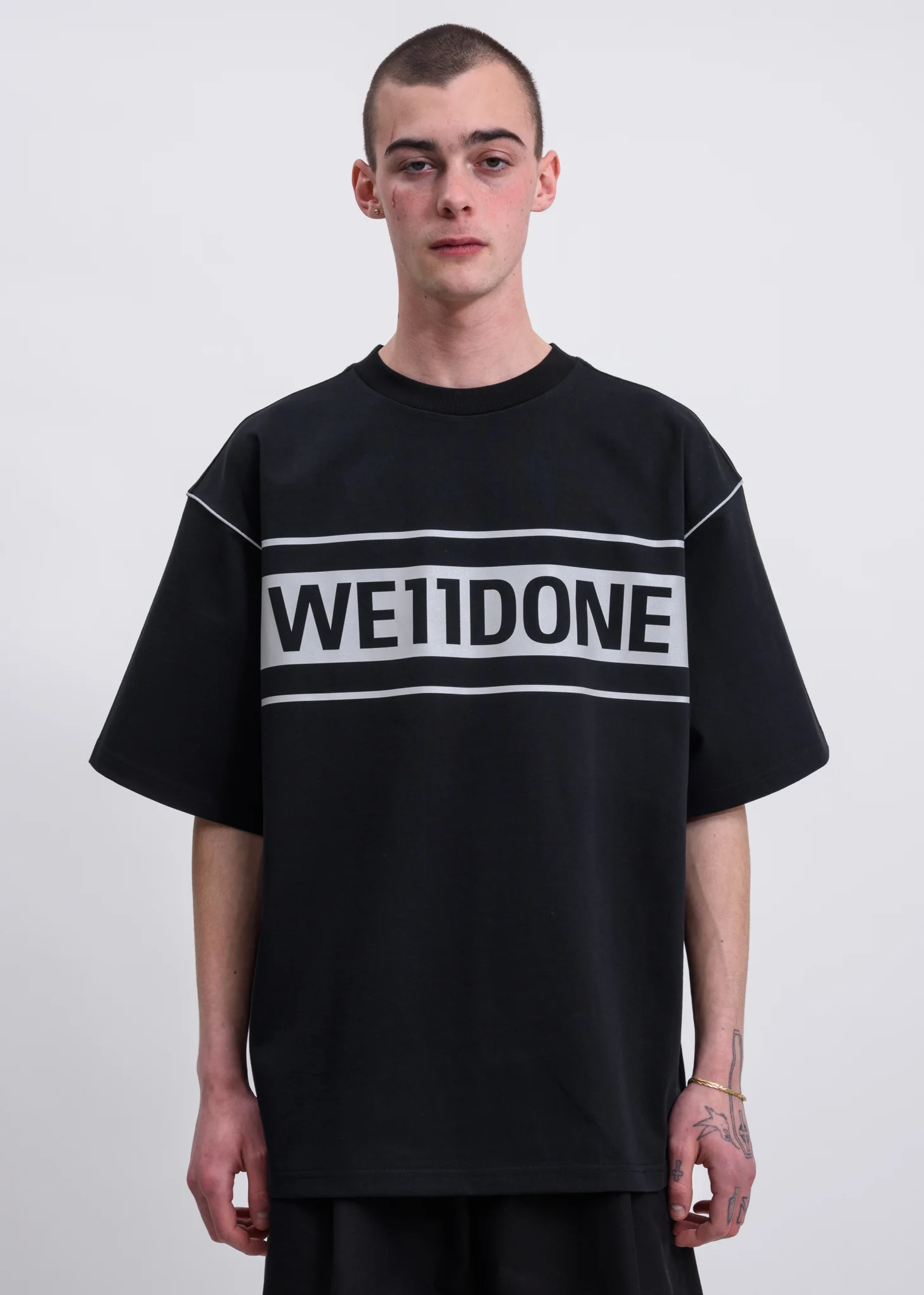 Black Reflective Logo T-Shirt