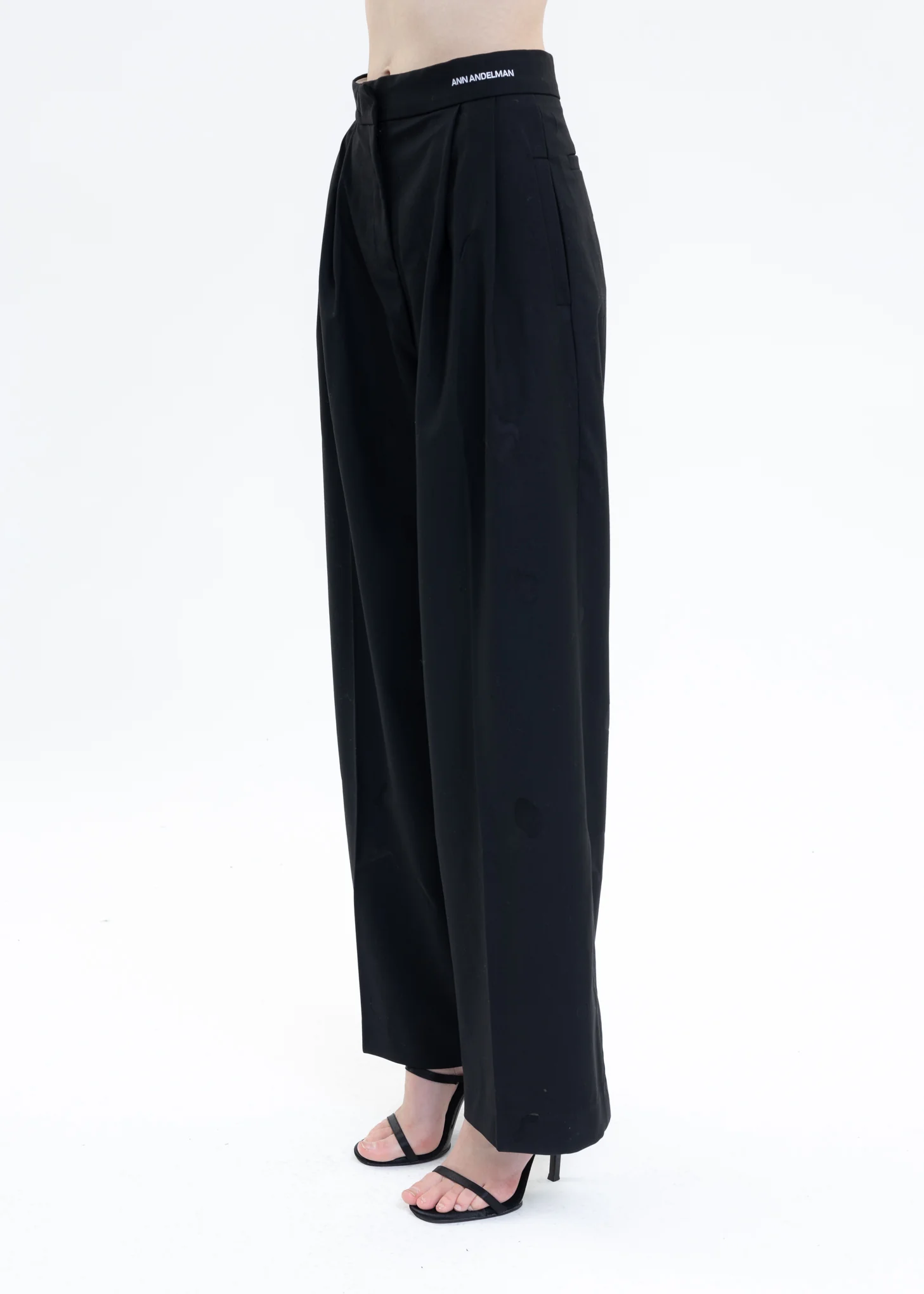 Black Relax Pants With Detail - Image 2