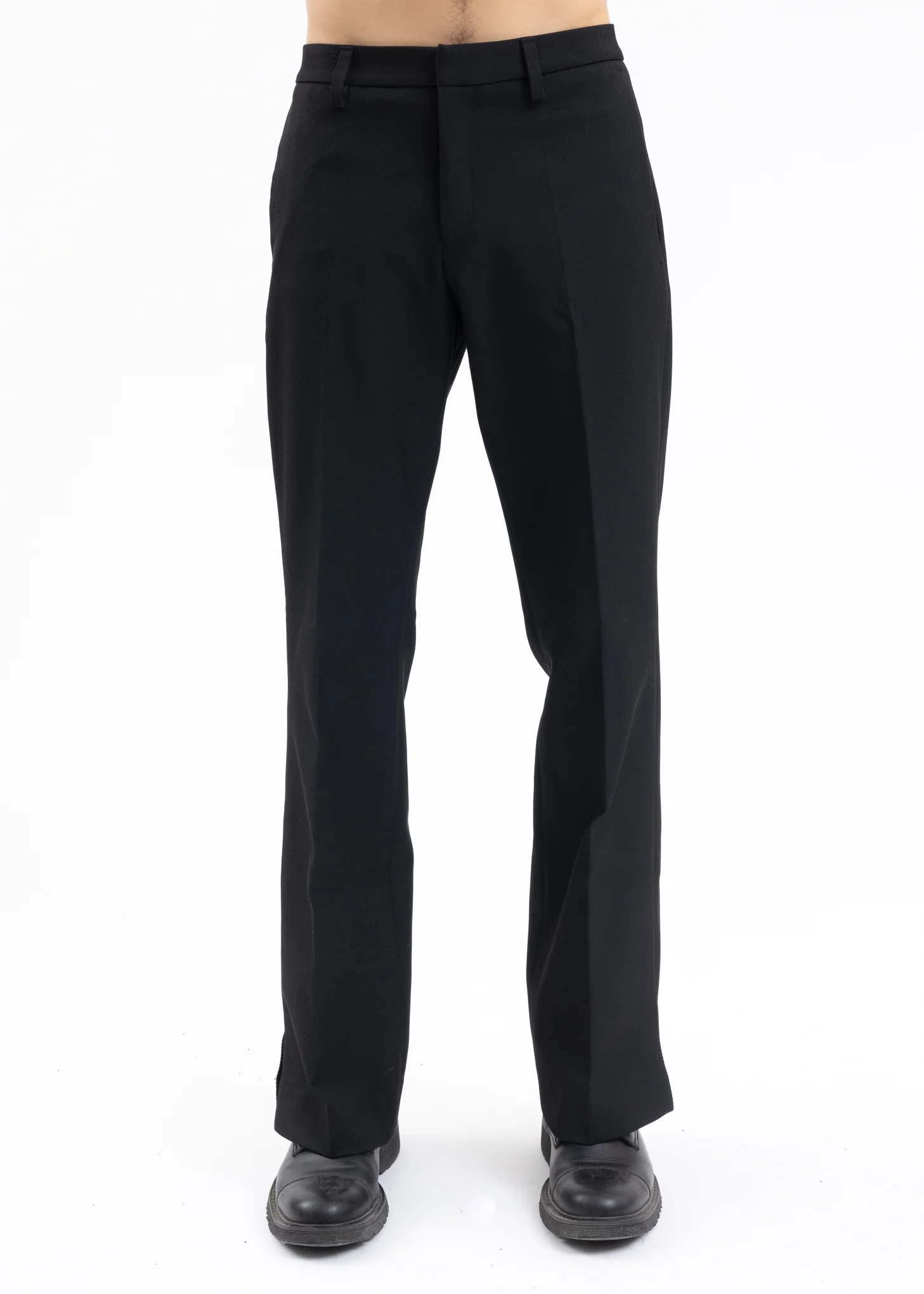 Black RELAXED TAILORED TROUSERS