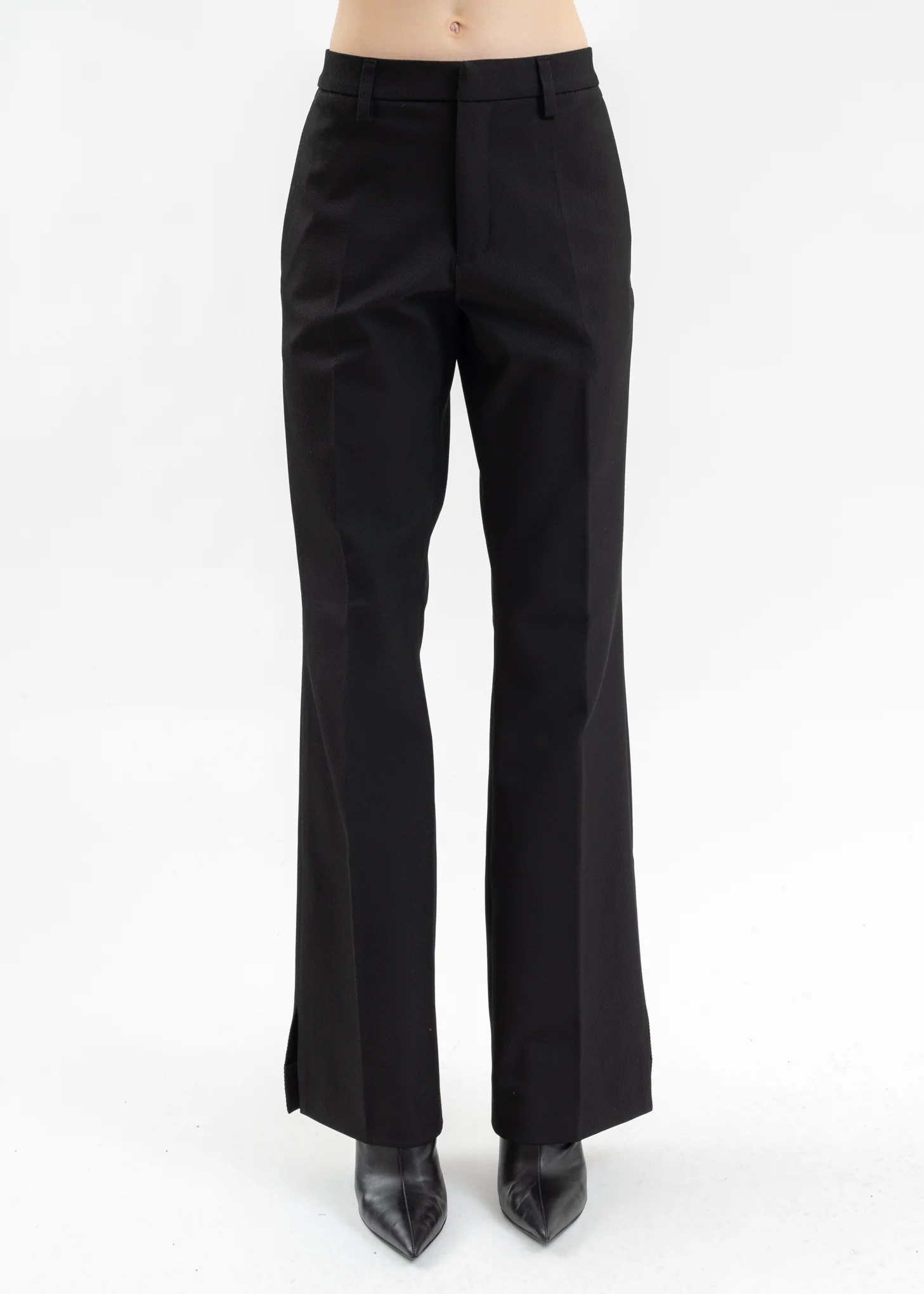 Black RELAXED TAILORED TROUSERS