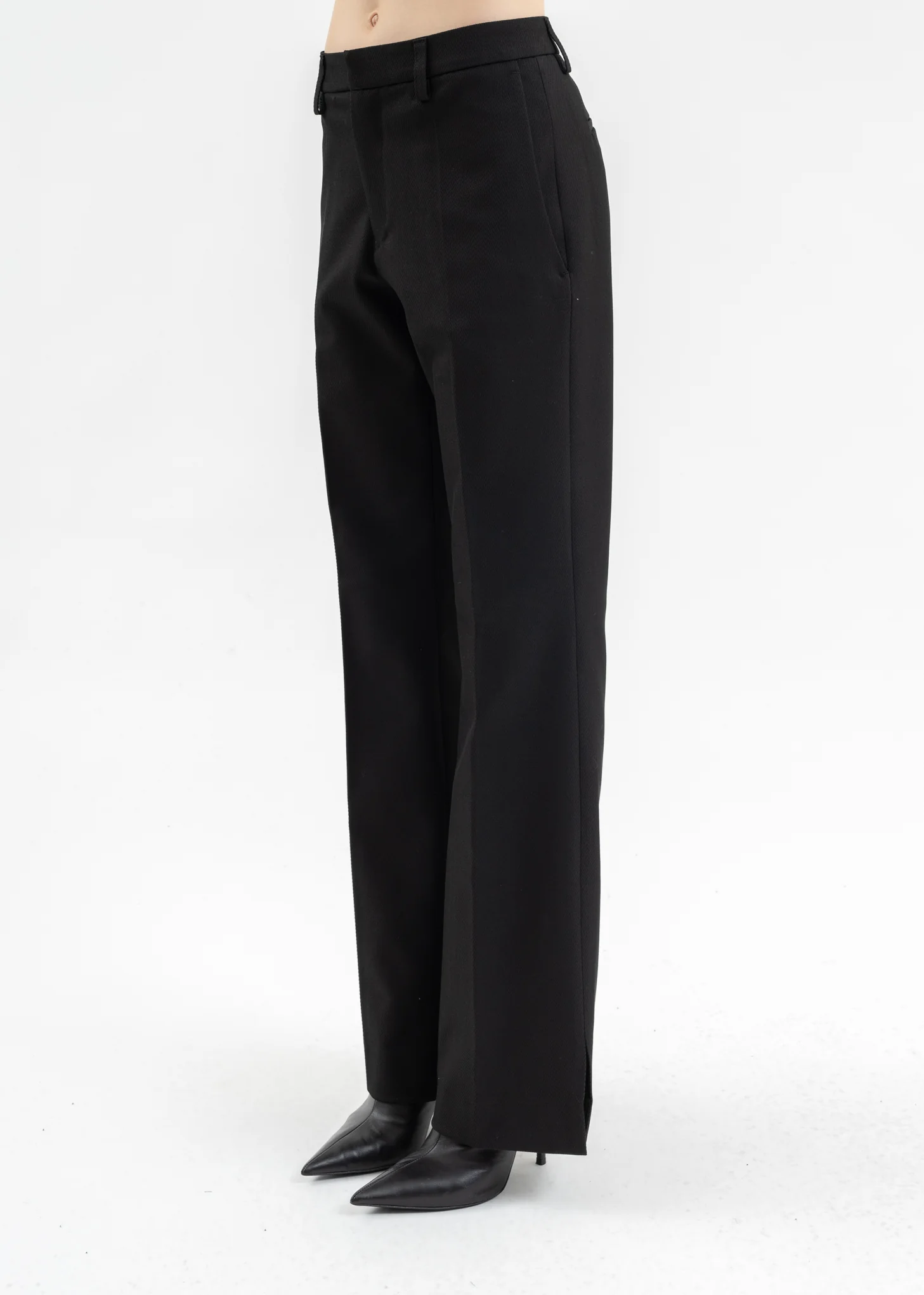 Black RELAXED TAILORED TROUSERS - Image 2