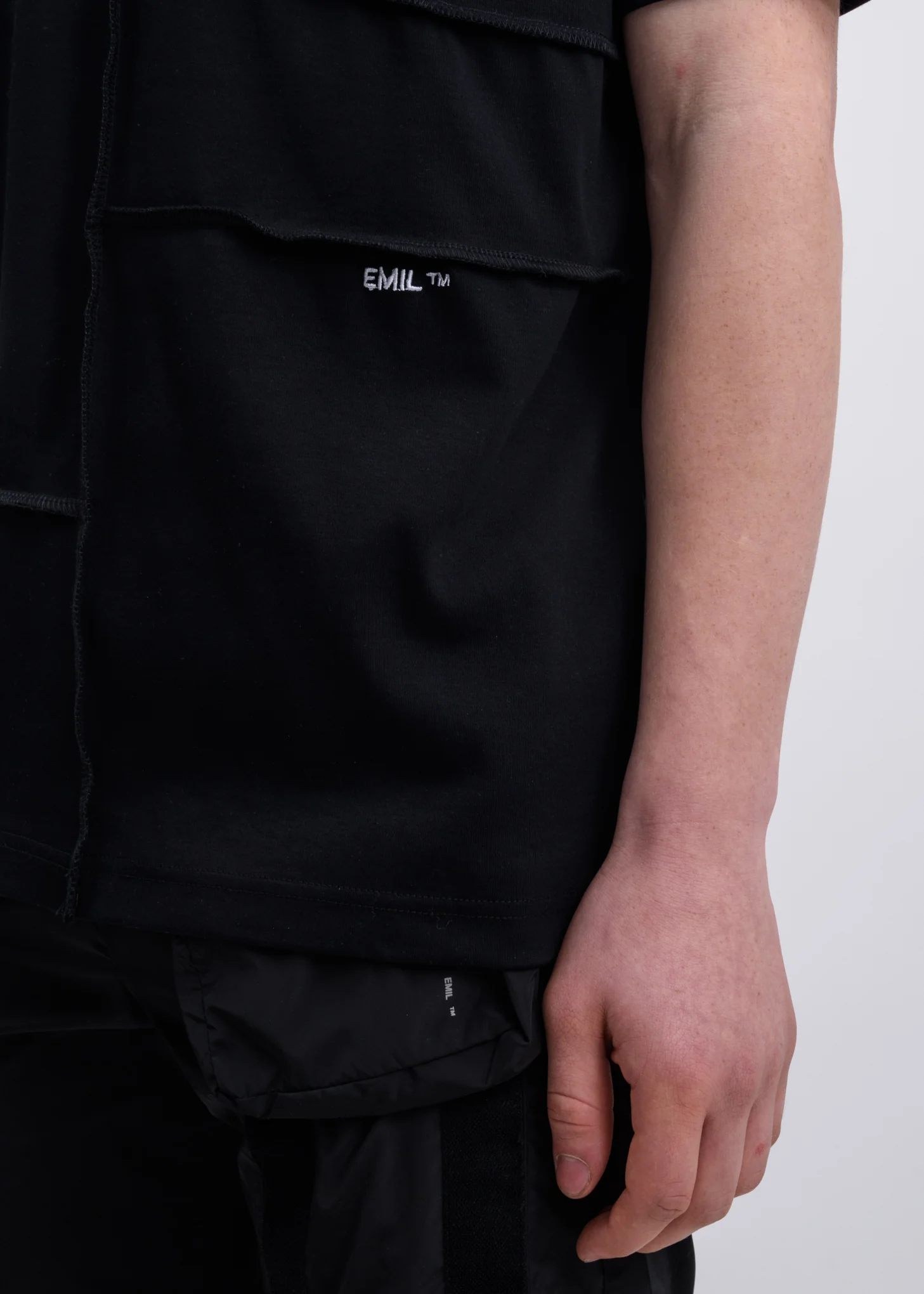 Black Restructured T-shirt - Image 4
