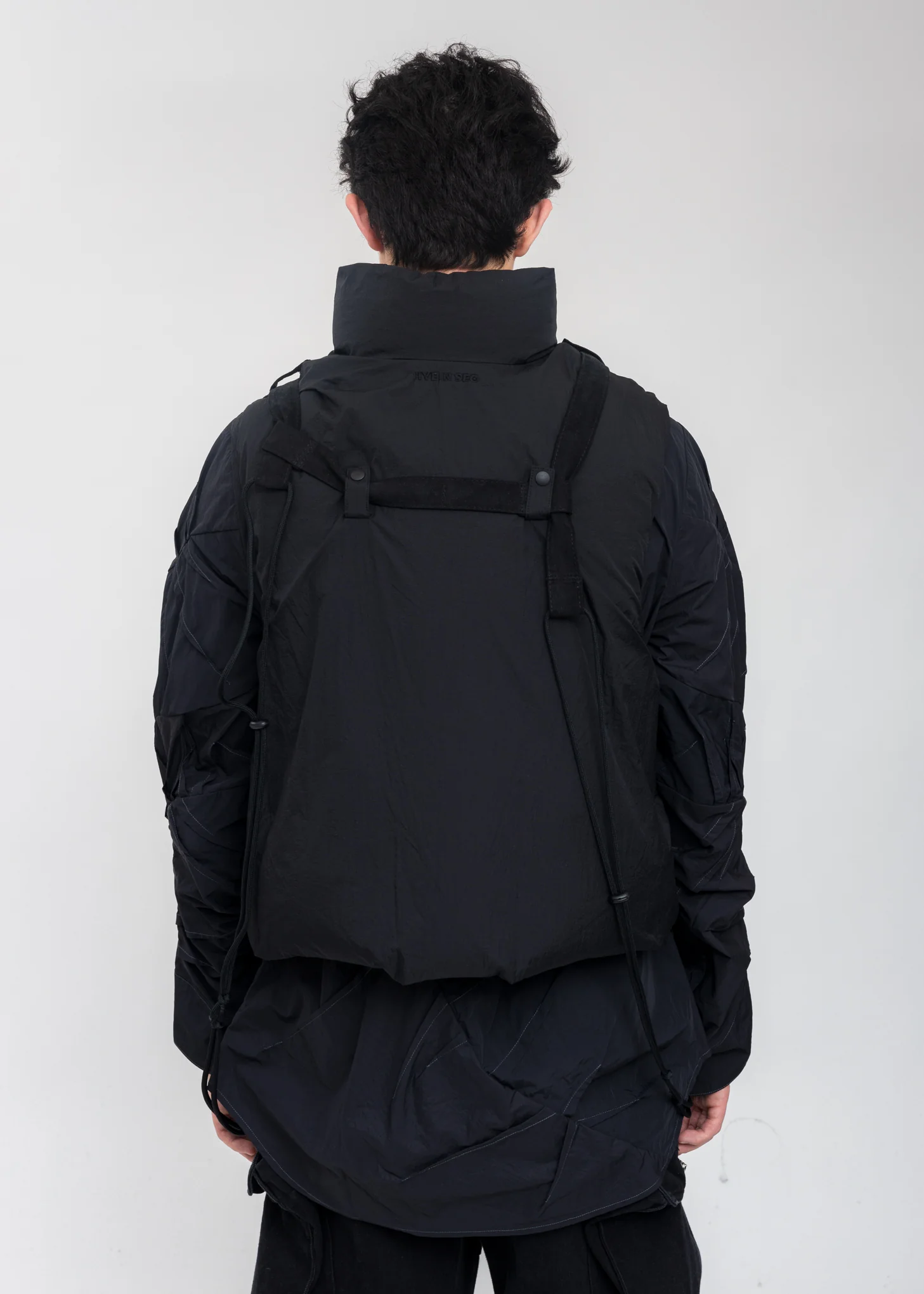 Black Reversible Padded Vest - Image 8