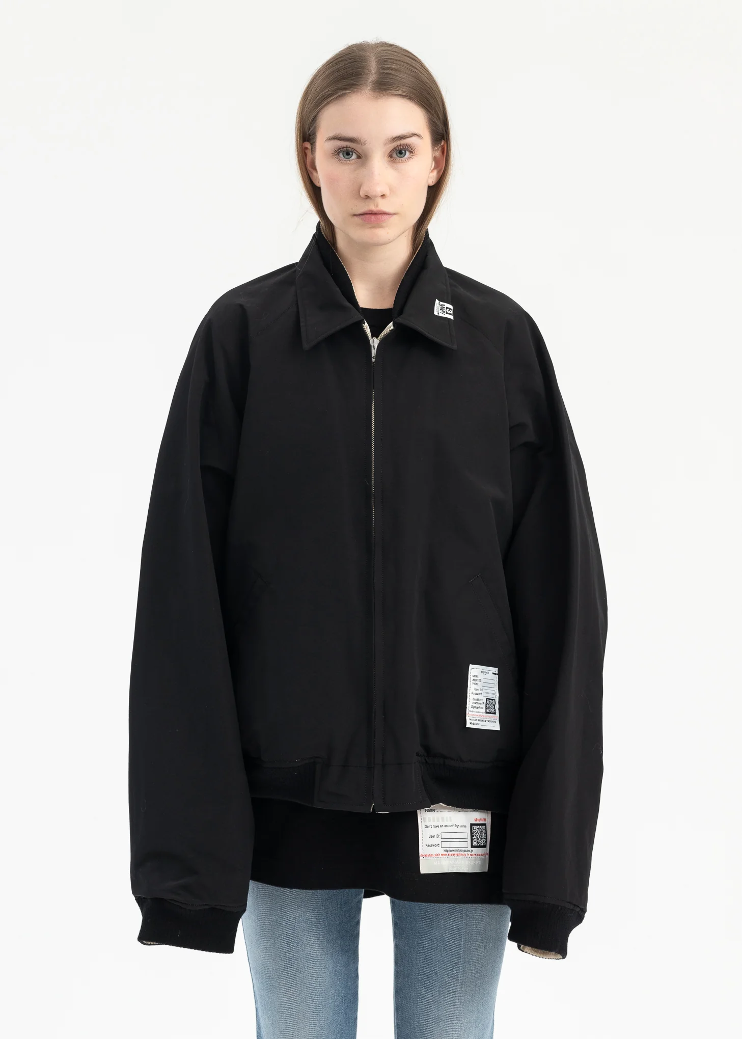 BLACK REVERSIBLE SOUVENIR JACKET - Image 2