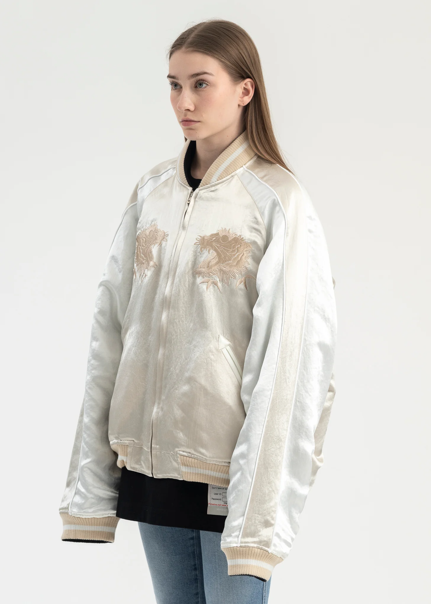 BLACK REVERSIBLE SOUVENIR JACKET - Image 3