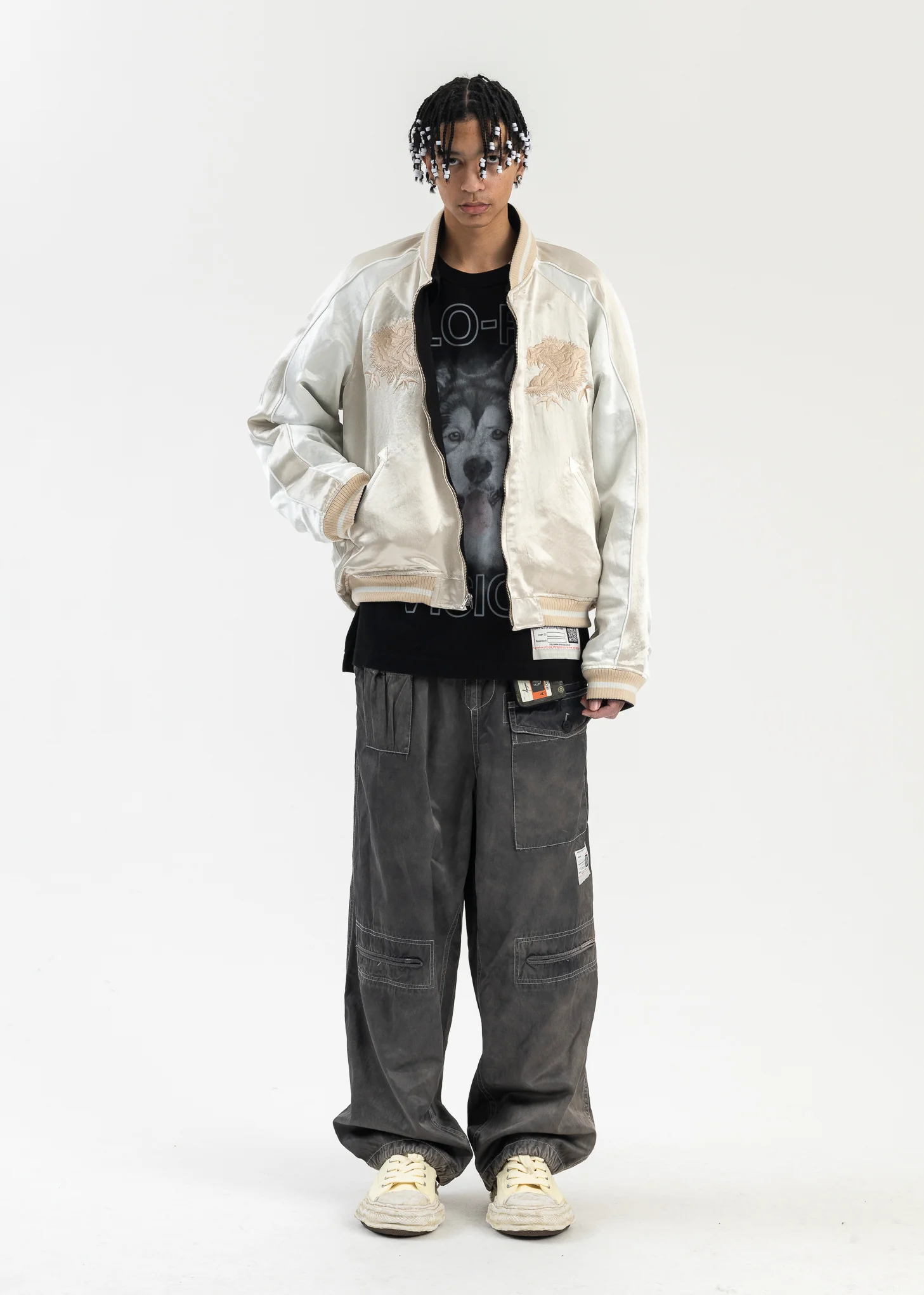 BLACK REVERSIBLE SOUVENIR JACKET - Image 13