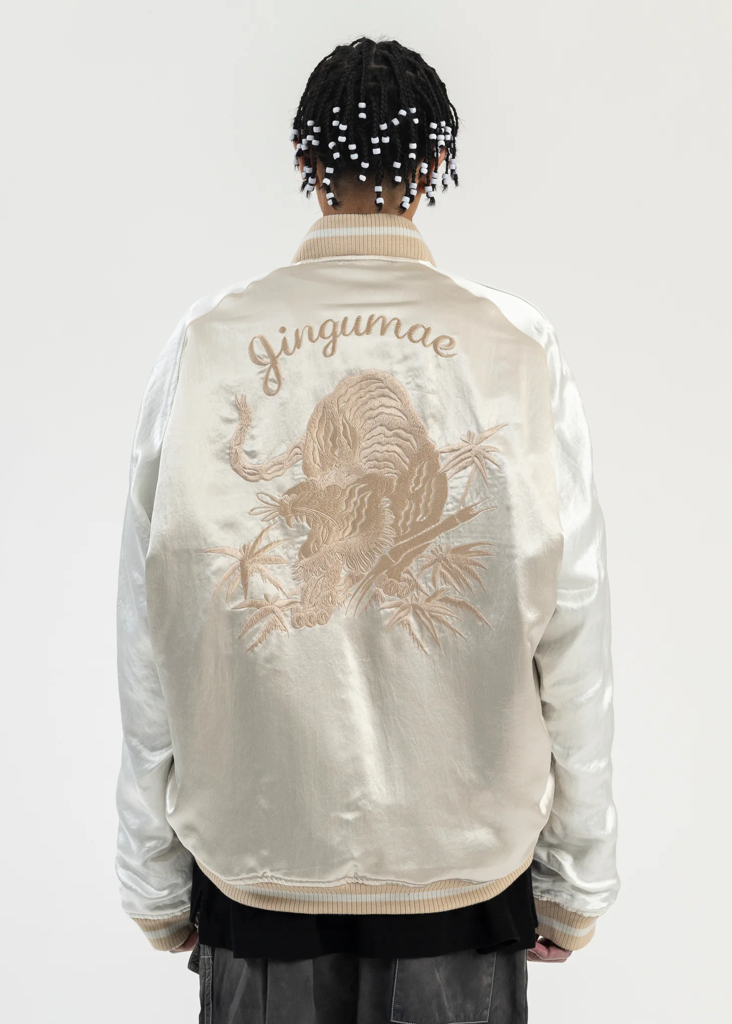 BLACK REVERSIBLE SOUVENIR JACKET - Image 3