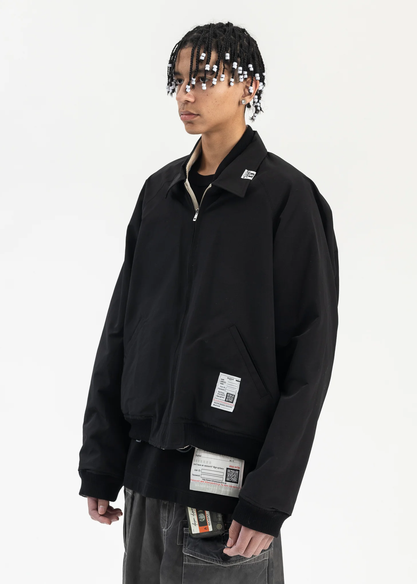 BLACK REVERSIBLE SOUVENIR JACKET - Image 4
