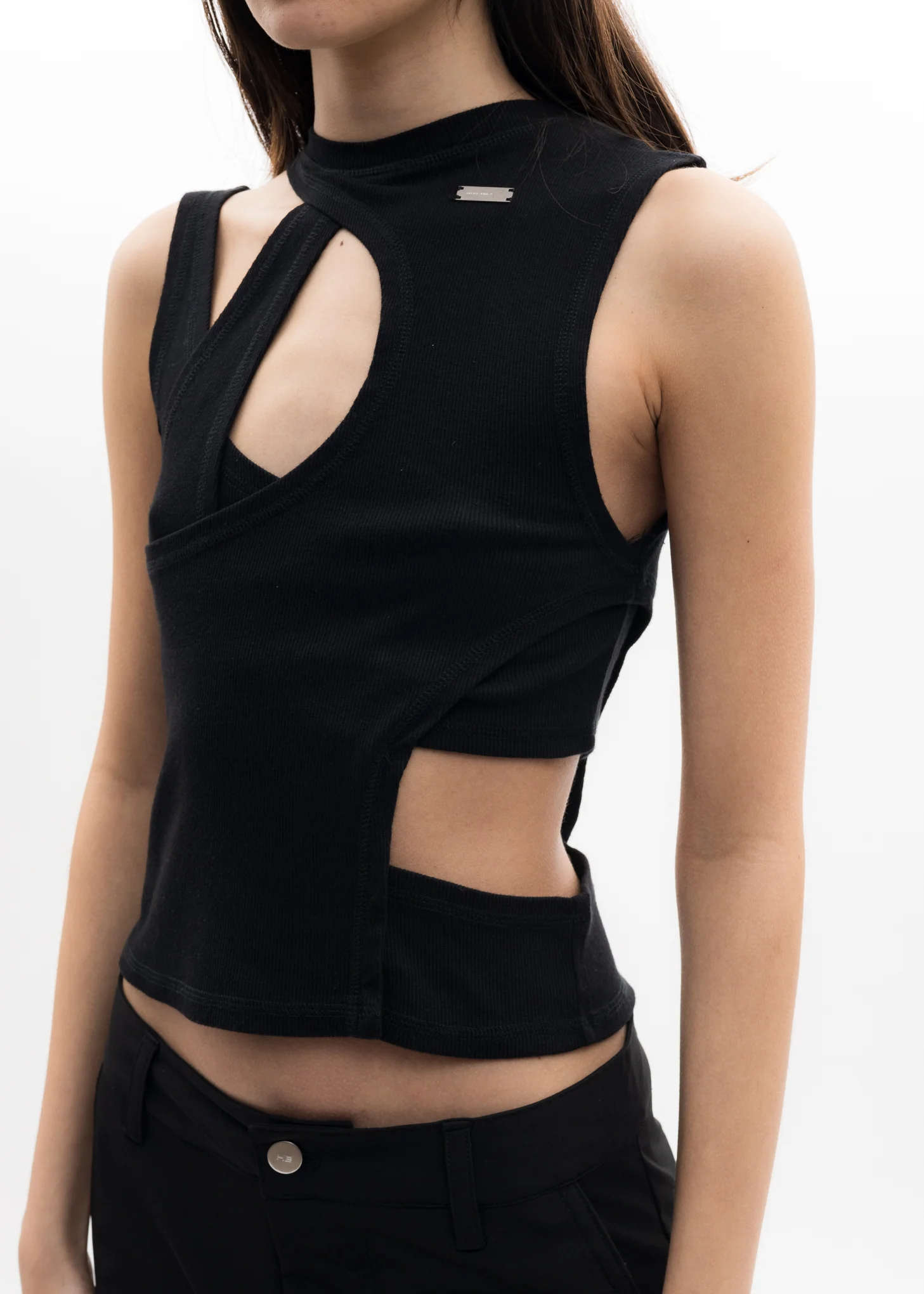 Black Rib Top - Image 2