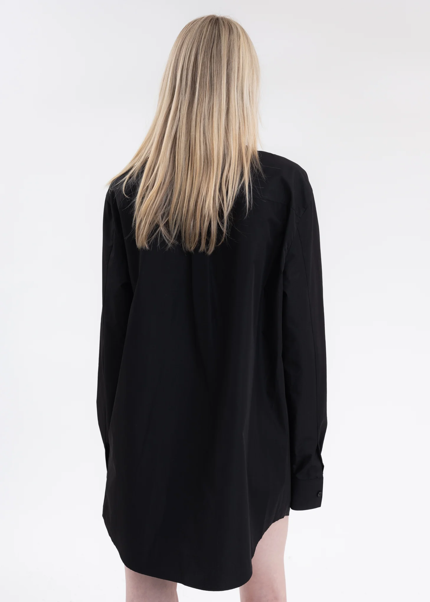 BLACK RIBBON COLLAR SHIRT - Image 4