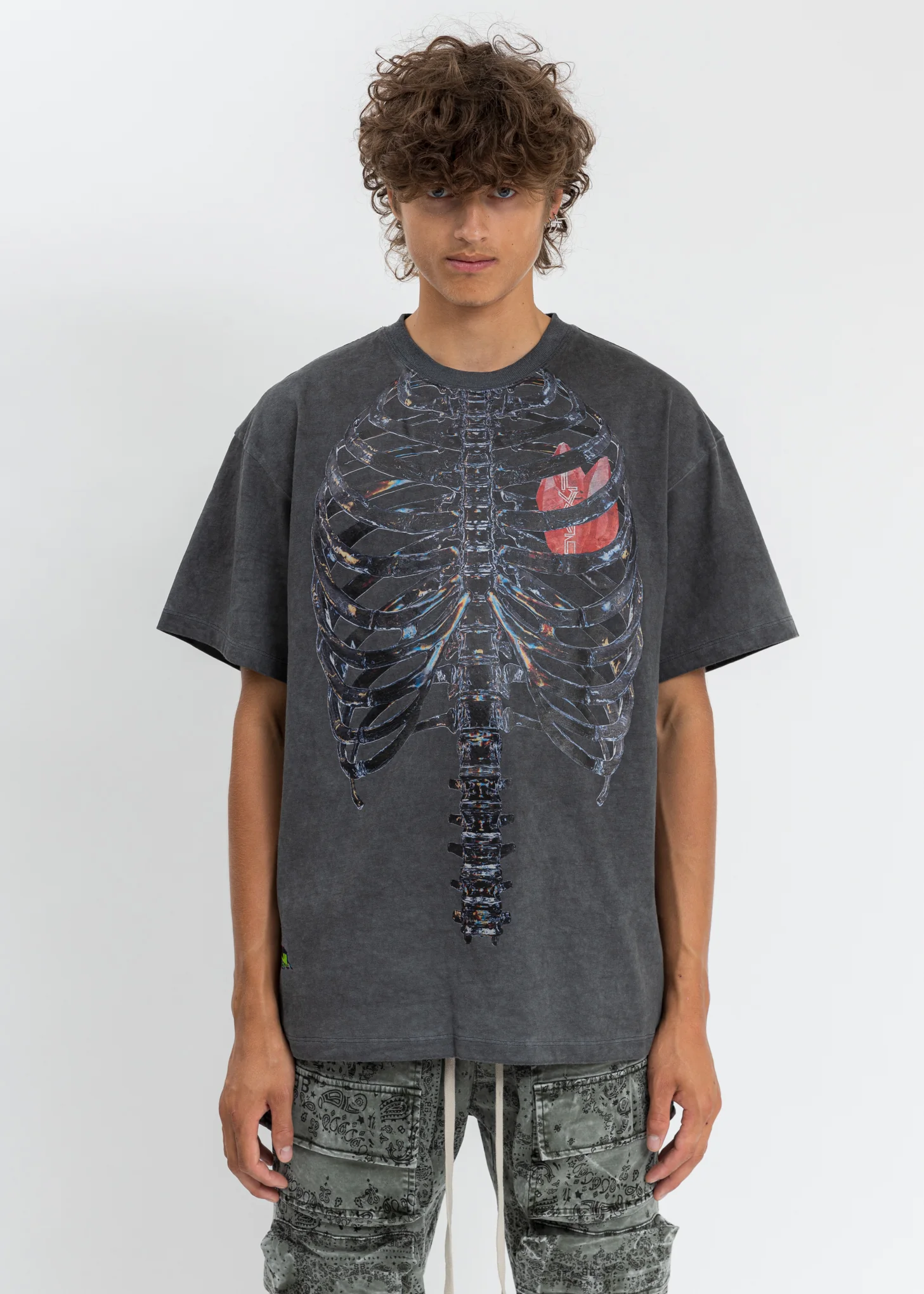 Black Rib Cage T-Shirt