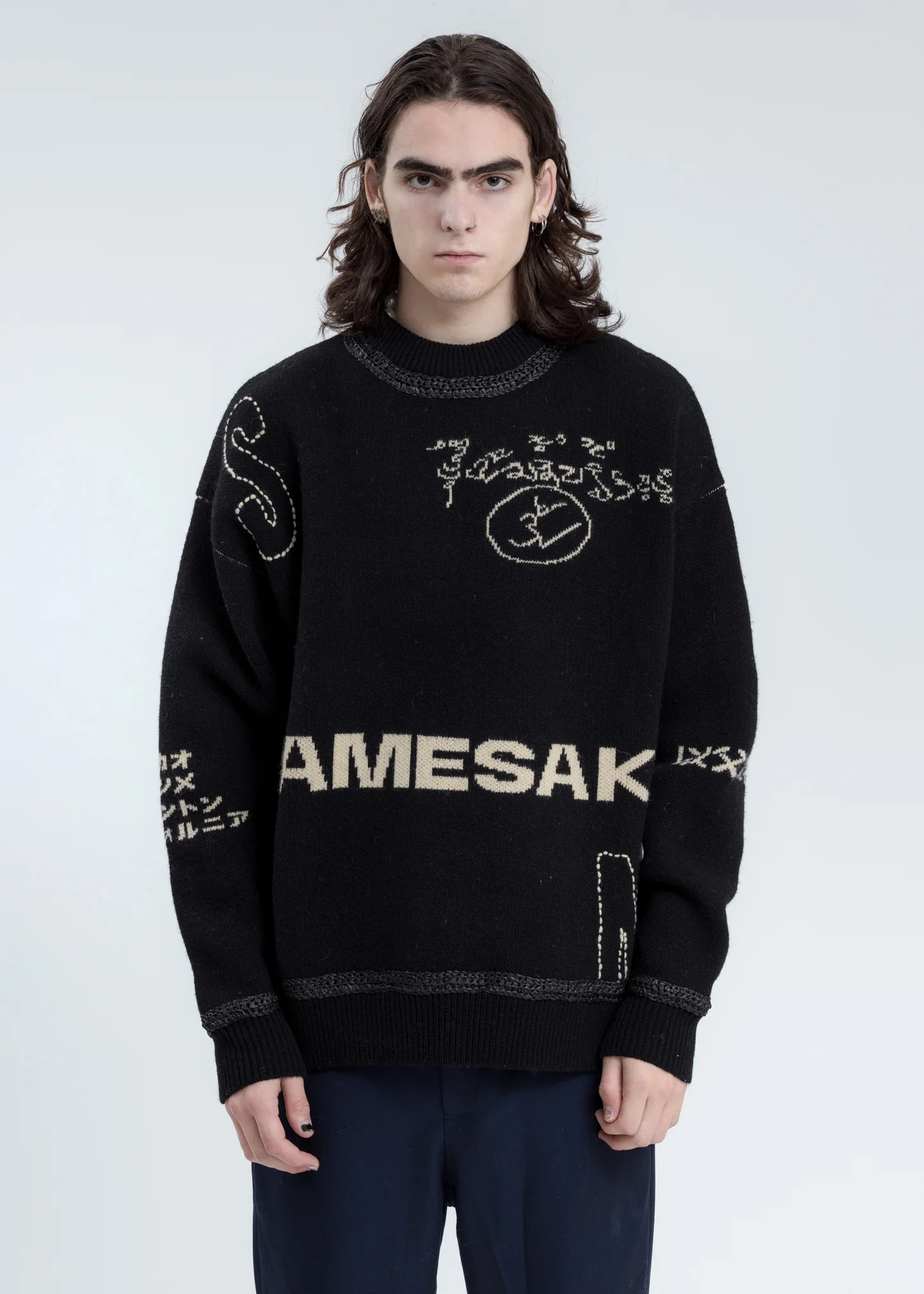 Black Roots Logo Sweater