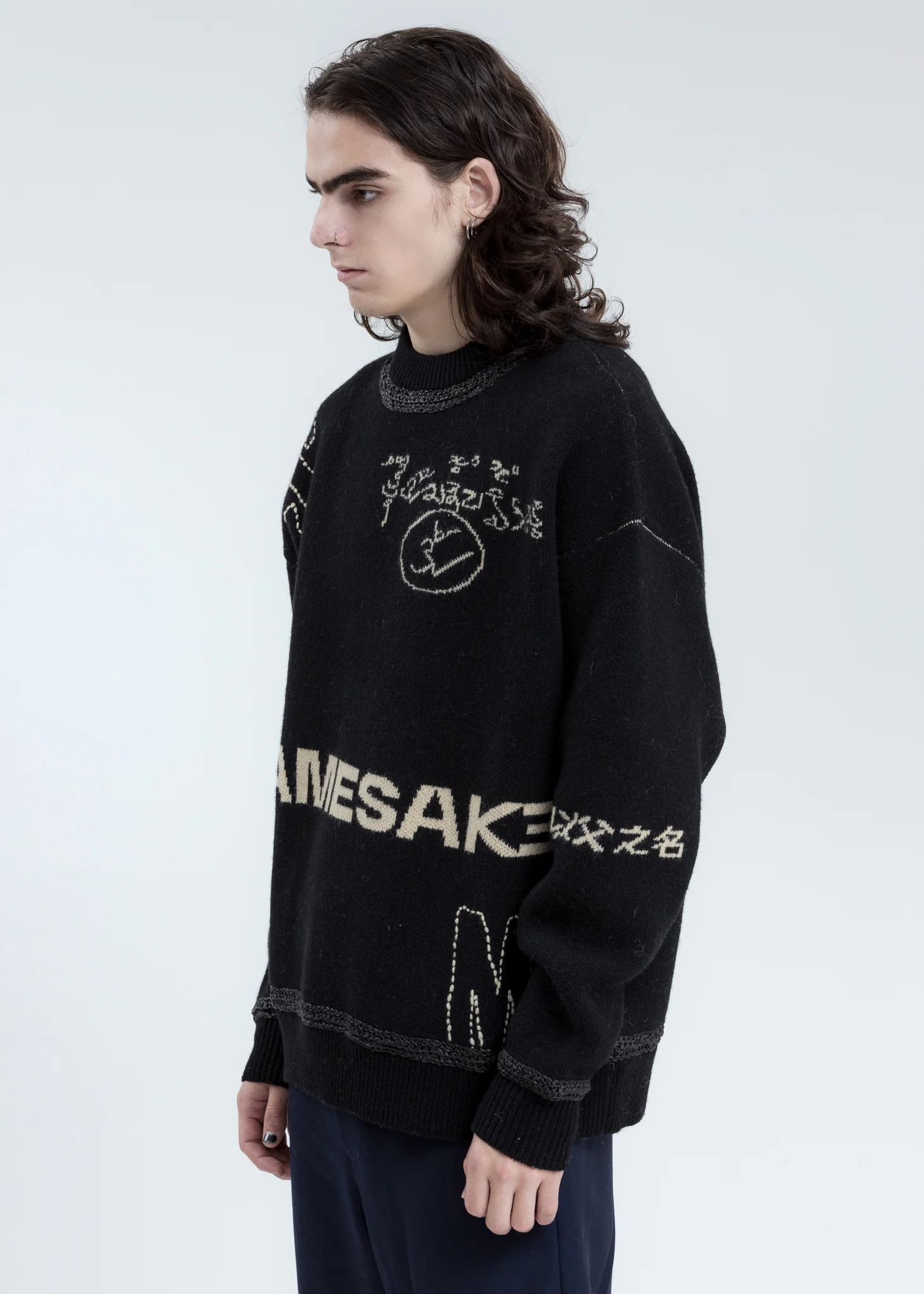 Black Roots Logo Sweater - Image 3