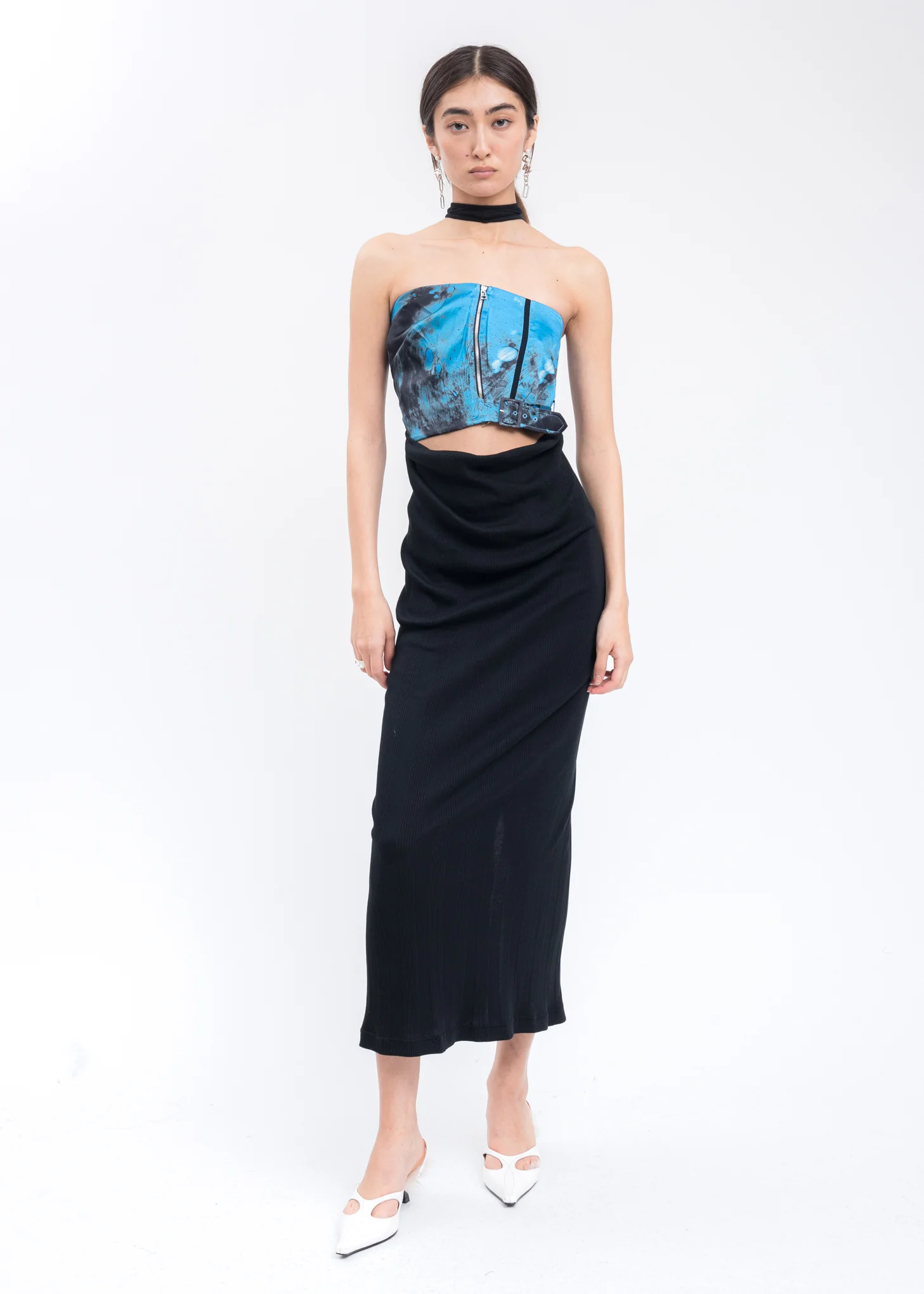 Black Round Neck Dress - Image 5