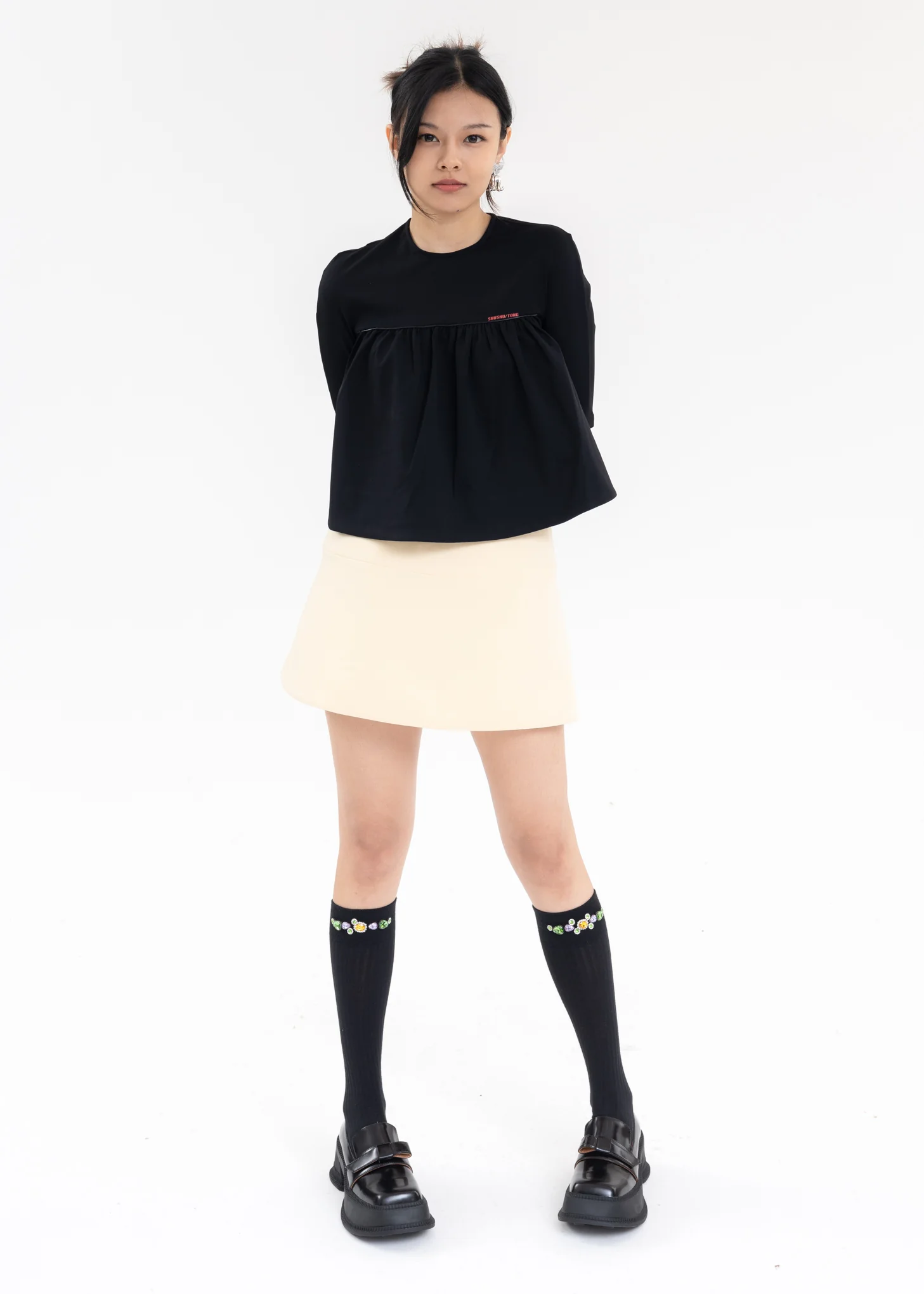 Black Round Neck Top - Image 5