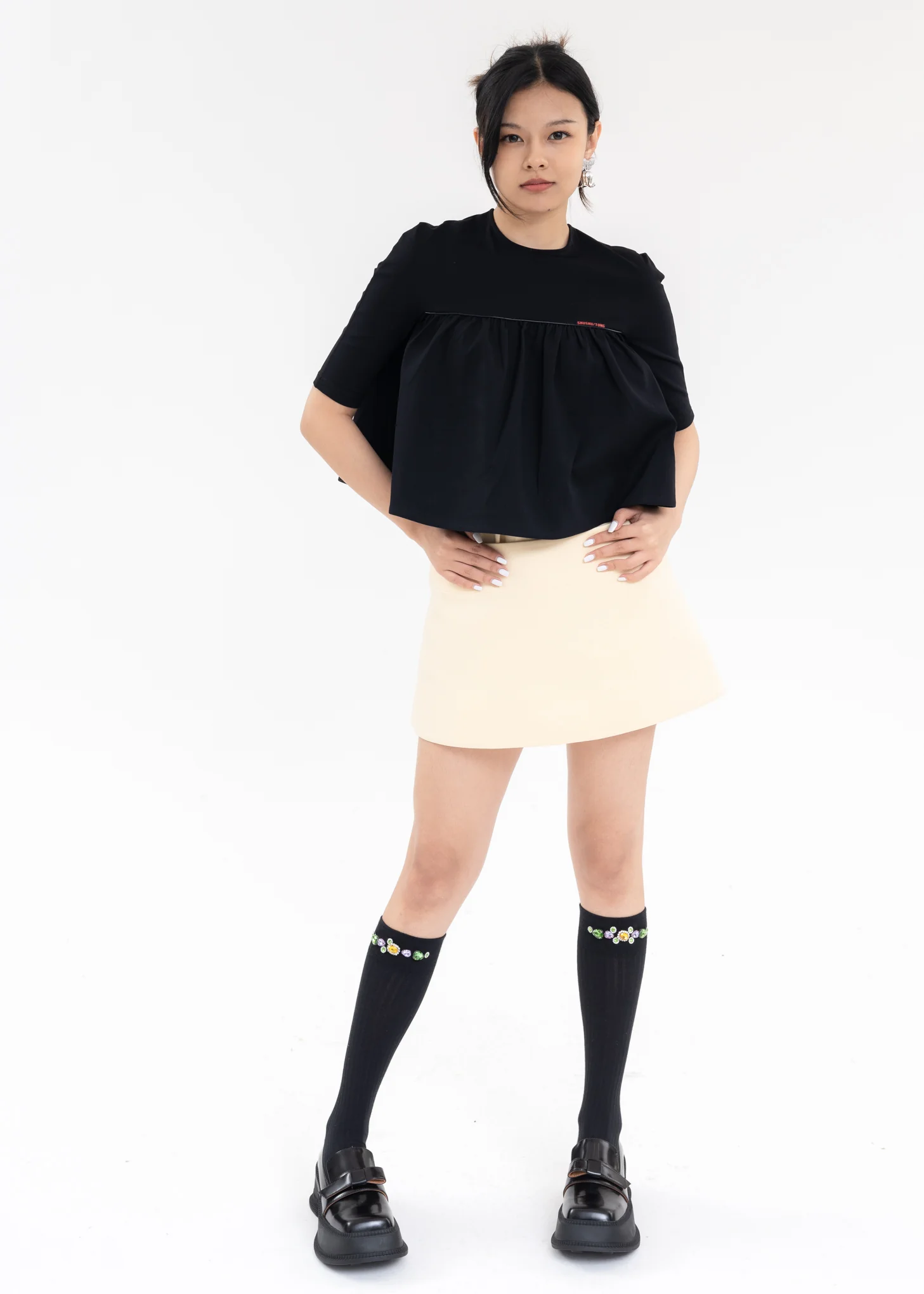 Black Round Neck Top - Image 6