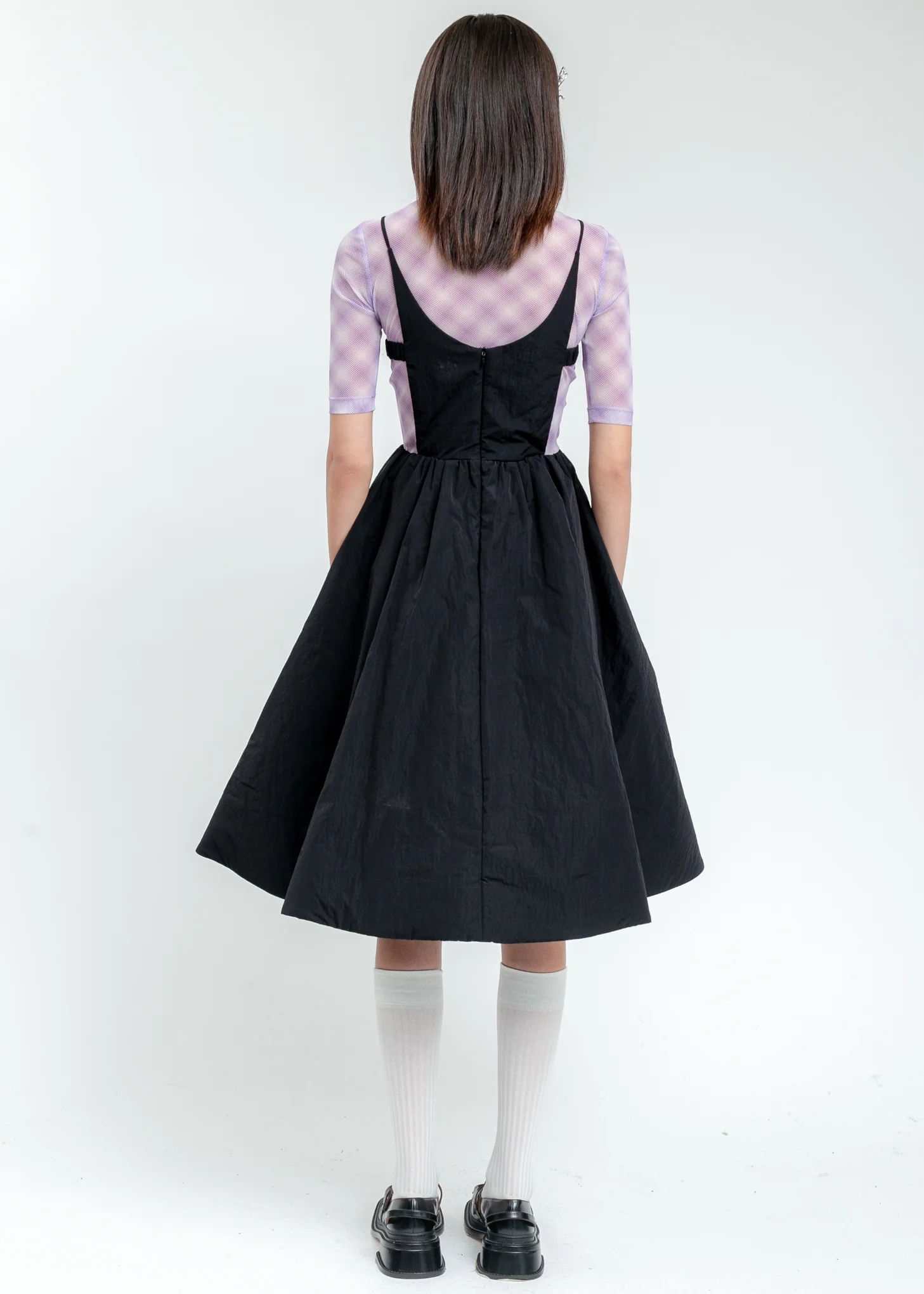 Black Ruffle Dress - Image 2