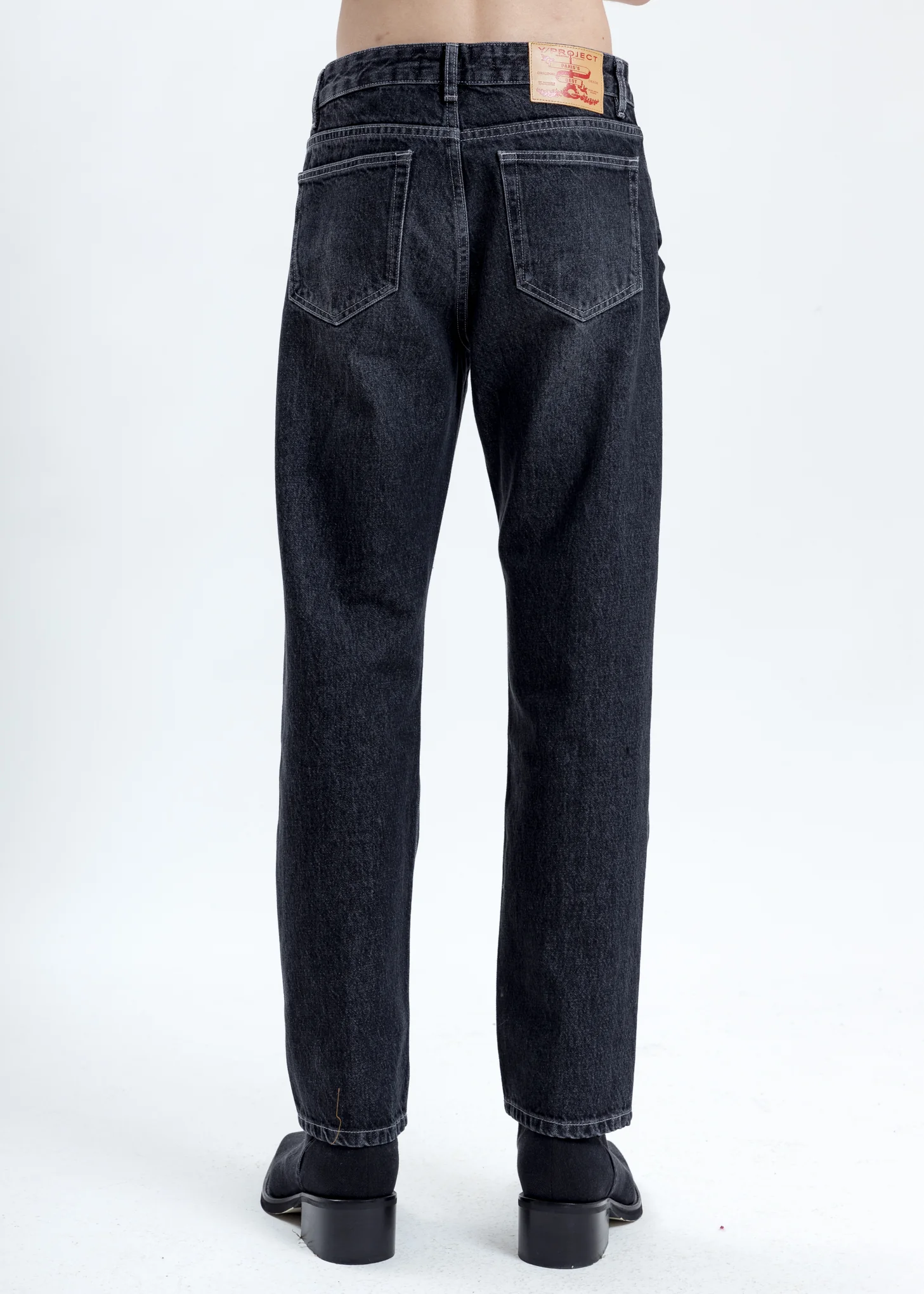 Black Ruffle Pocket Jeans - Image 4