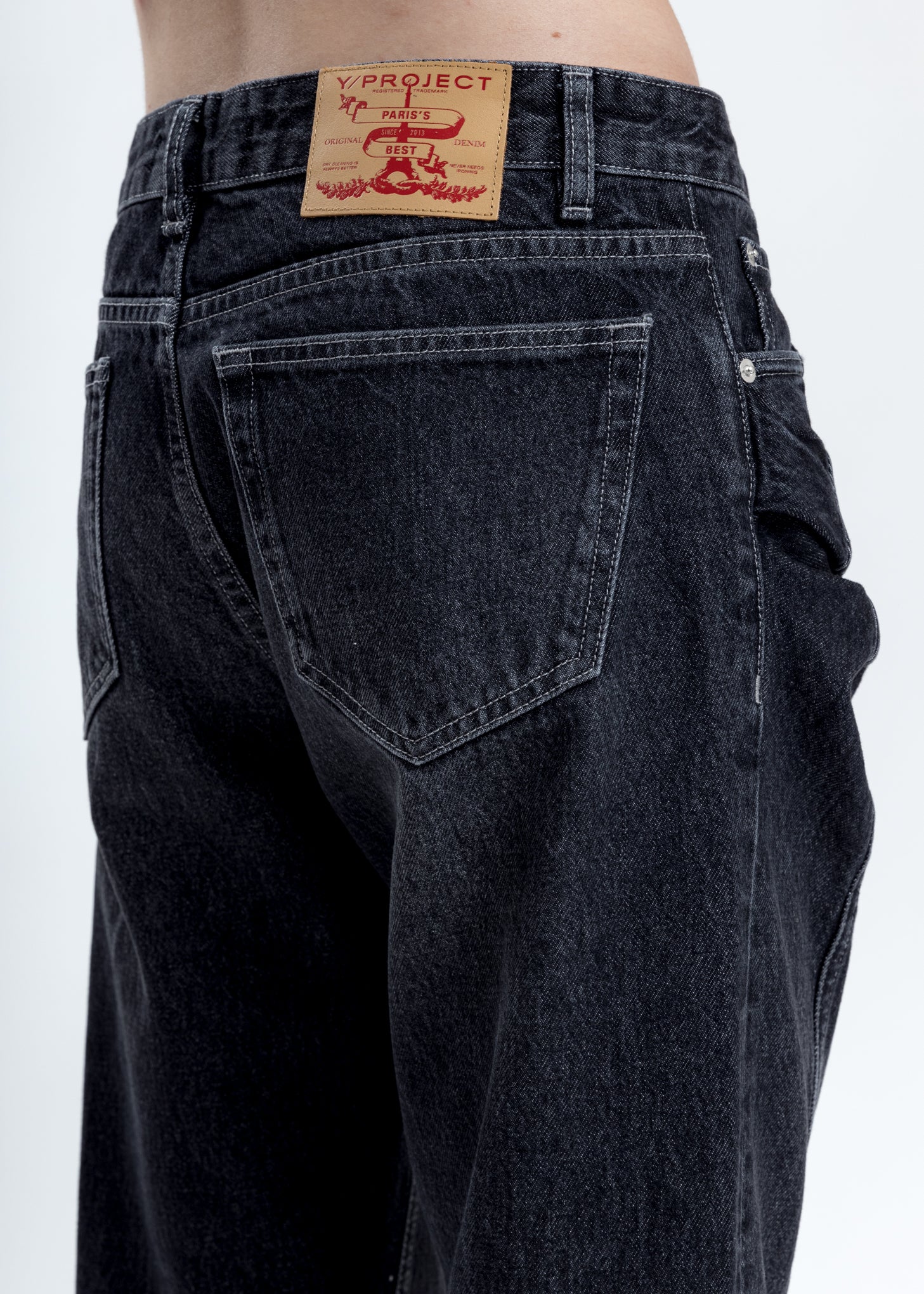 Black Ruffle Pocket Jeans - Image 5