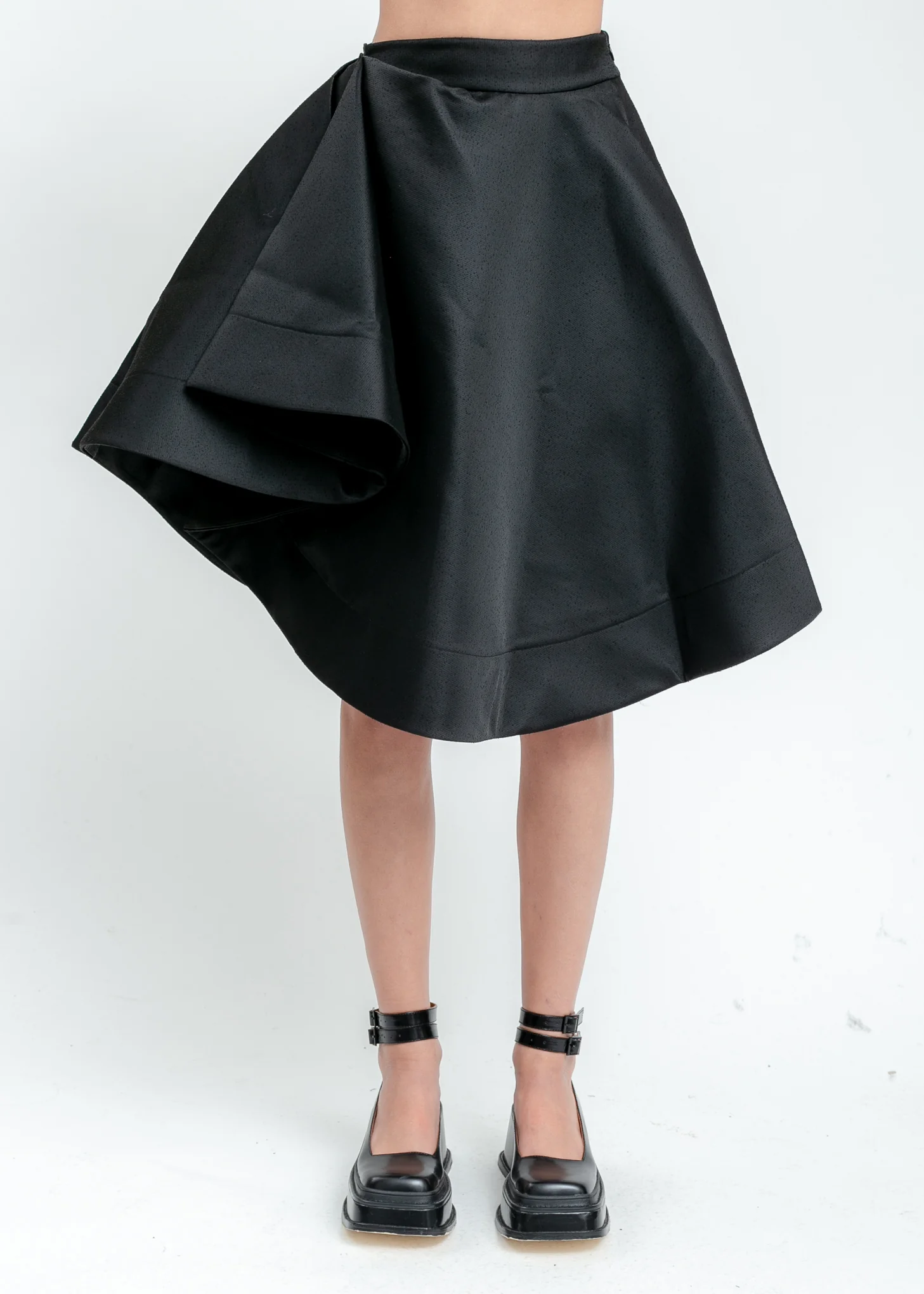 Black Ruffle Skirt