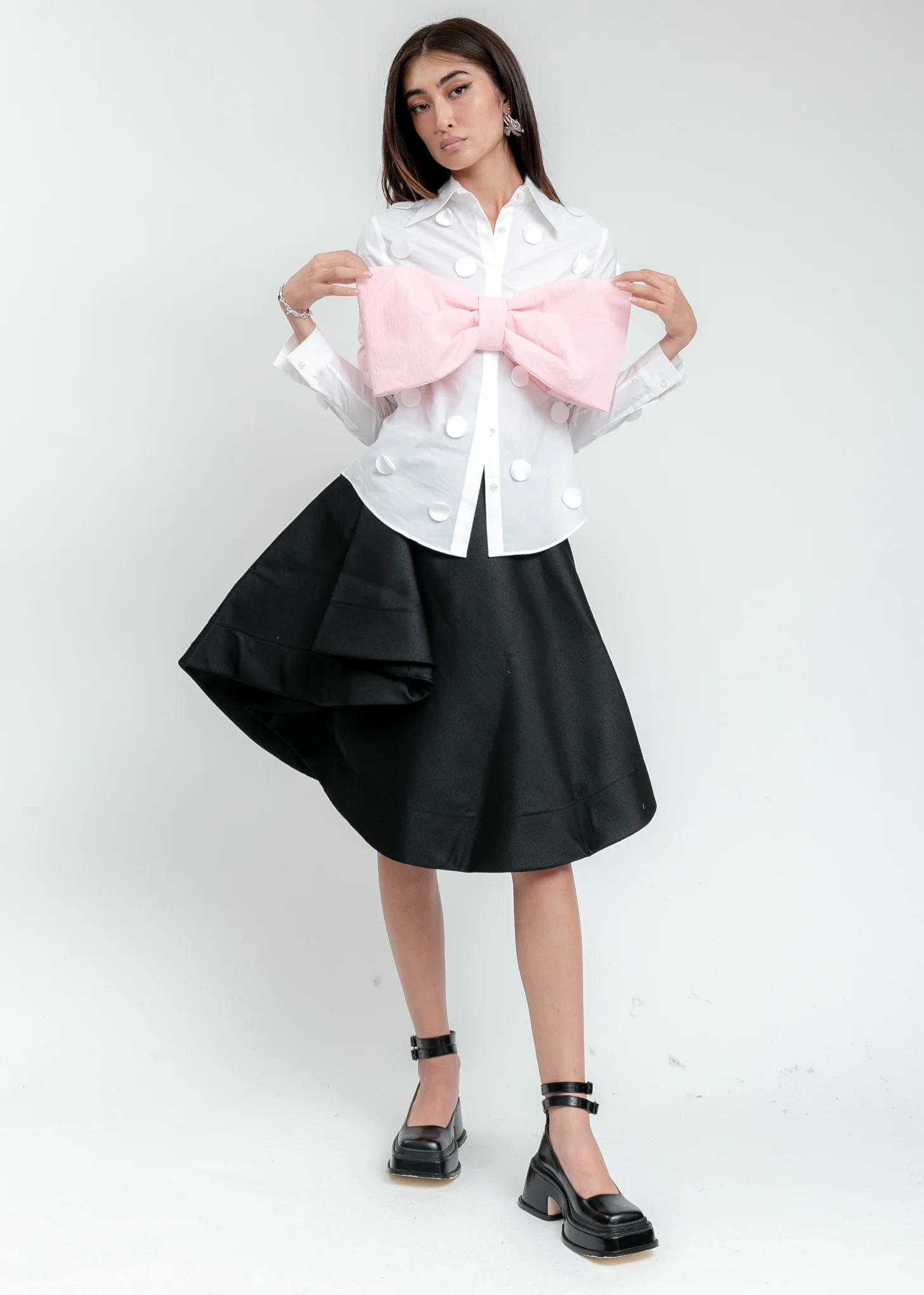 Black Ruffle Skirt - Image 6