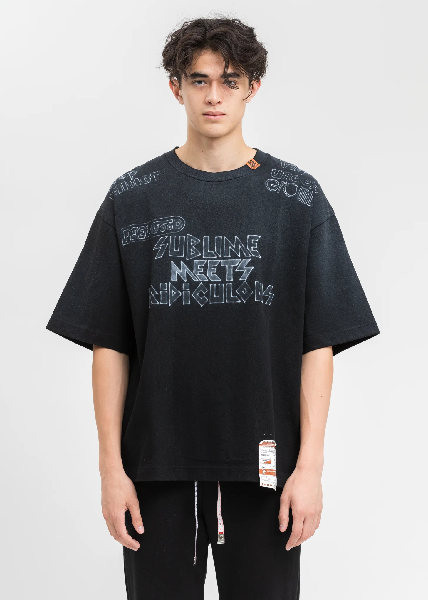 Black SMR Printed T-Shirt