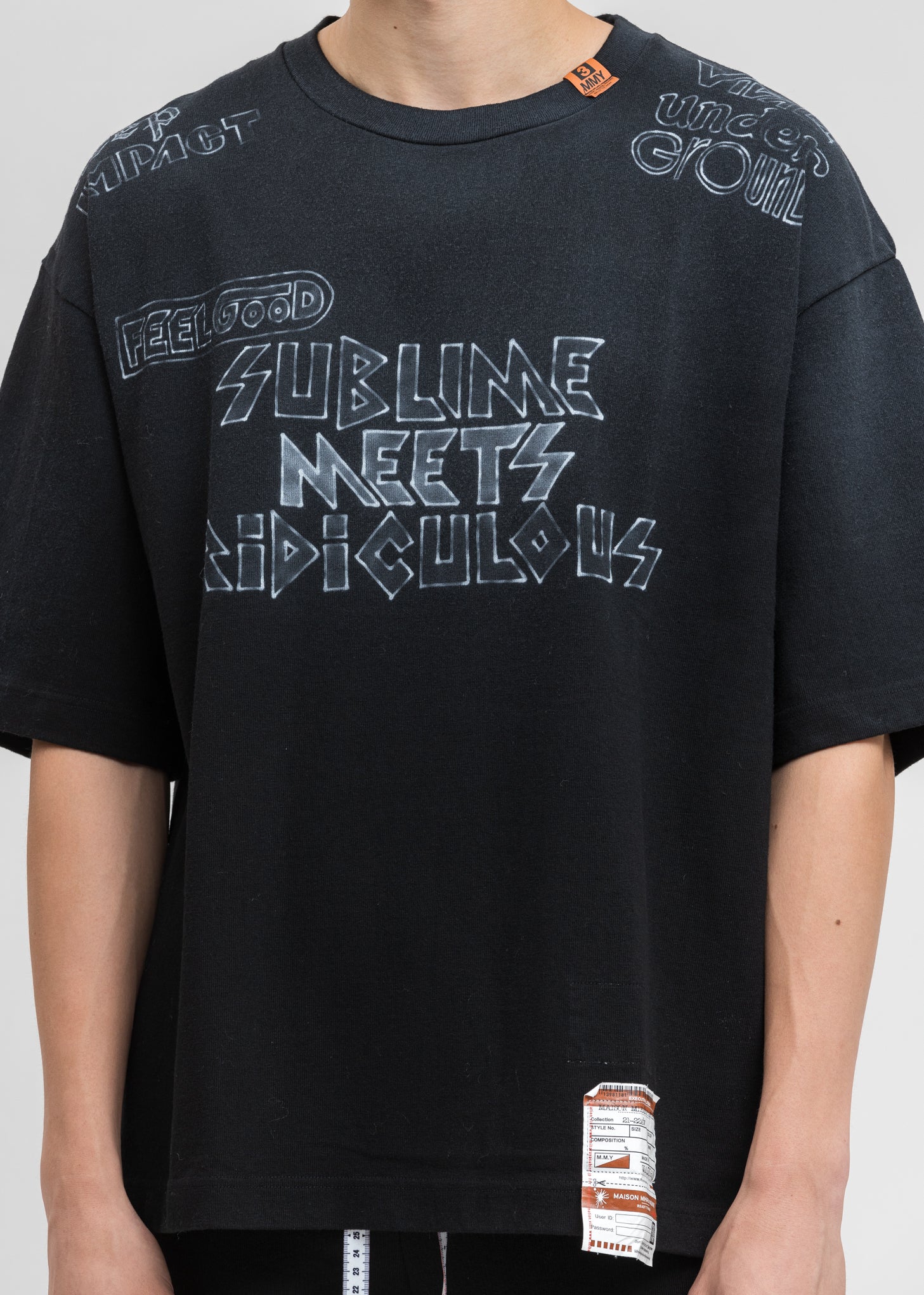 Black SMR Printed T-Shirt - Image 4