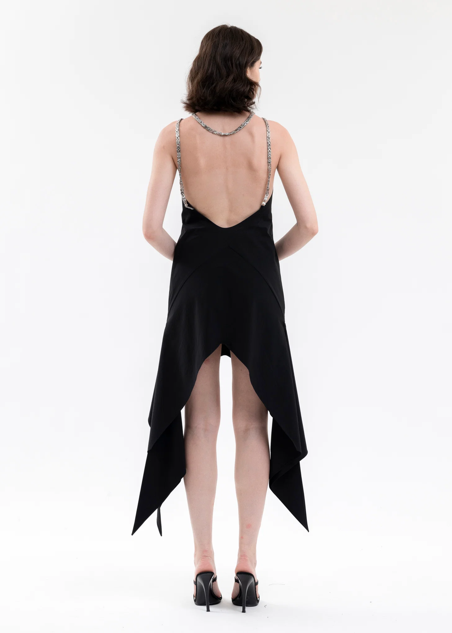 BLACK SAMIEL CHAIN DRESS - Image 2