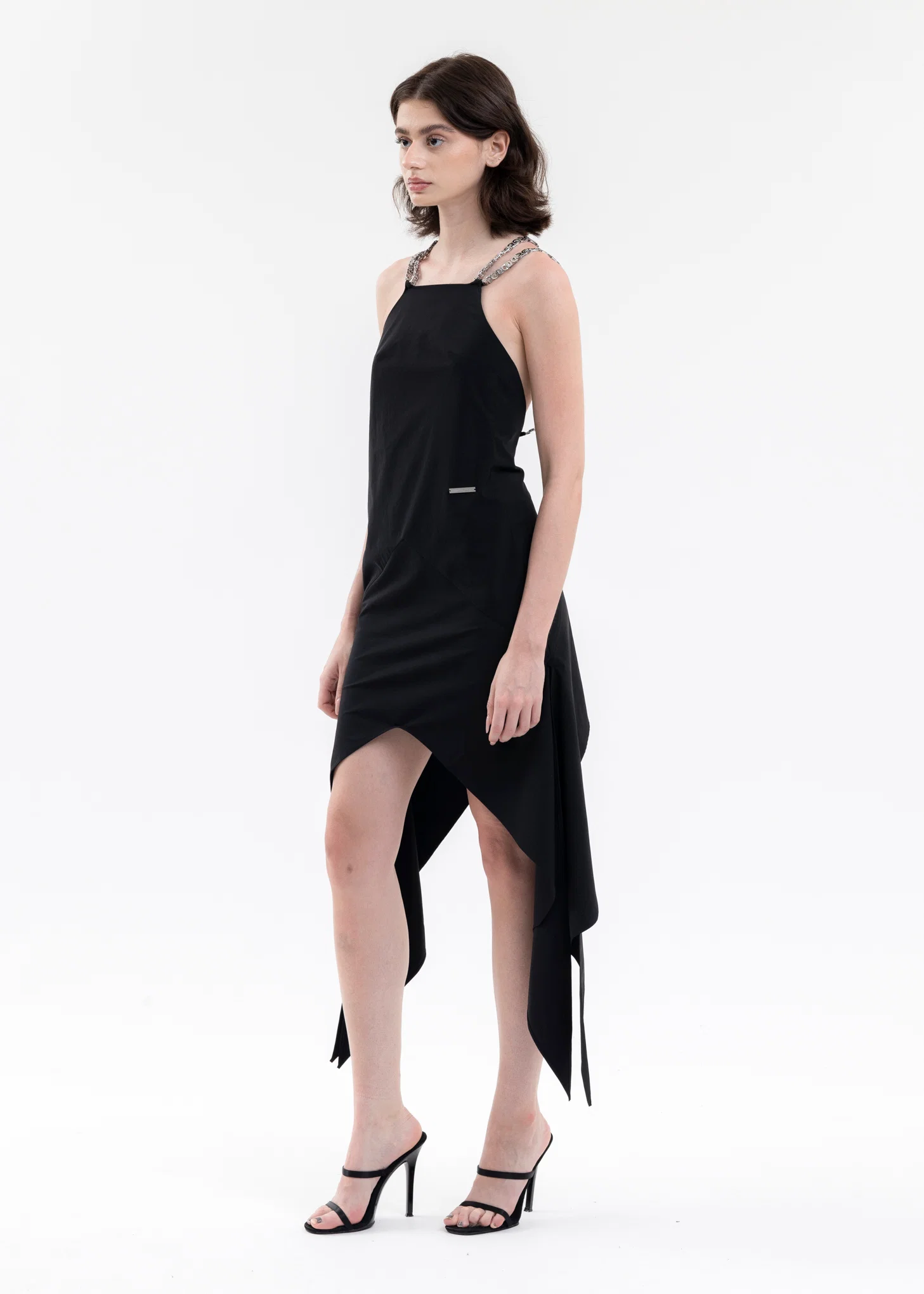BLACK SAMIEL CHAIN DRESS - Image 3