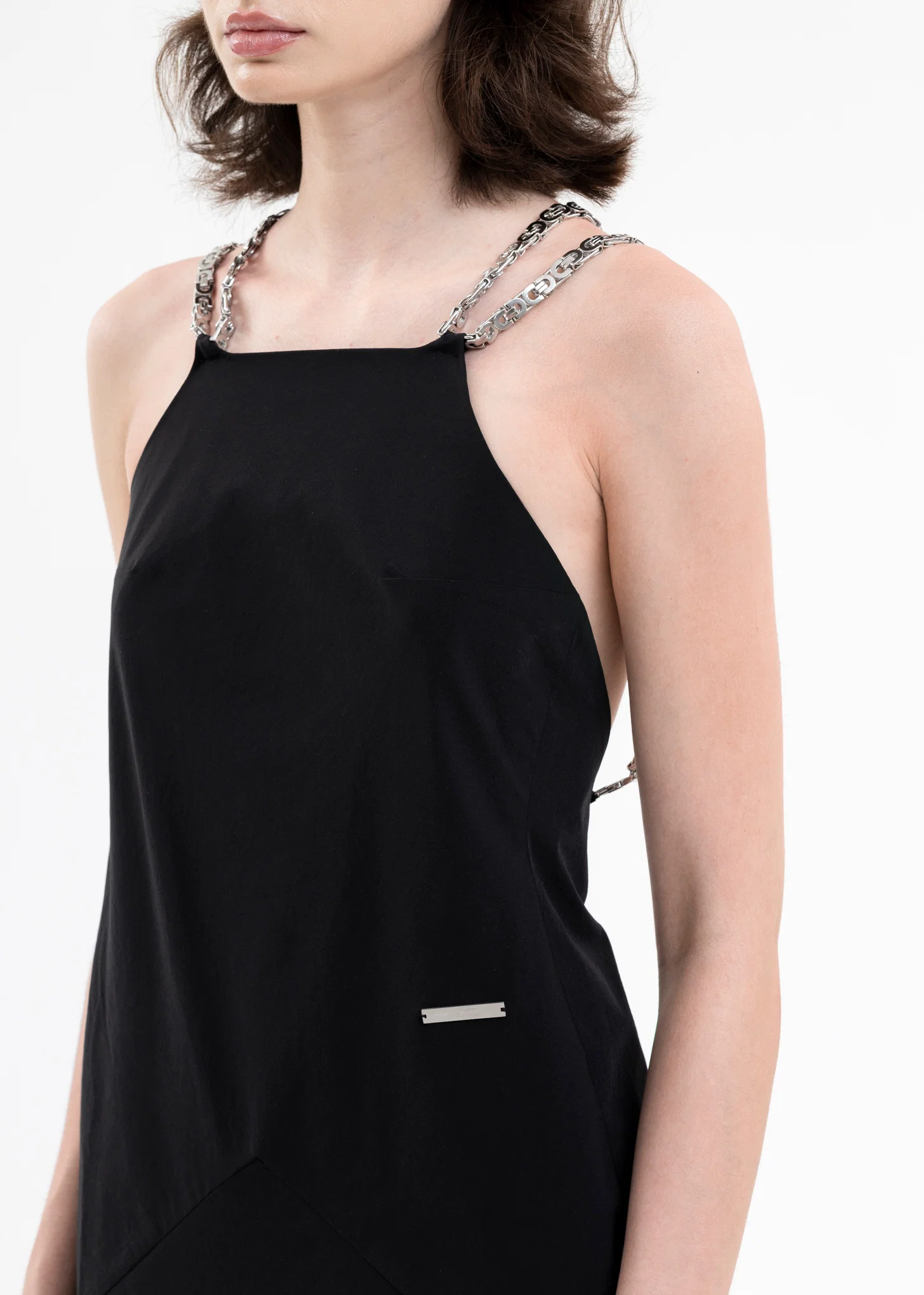BLACK SAMIEL CHAIN DRESS - Image 5