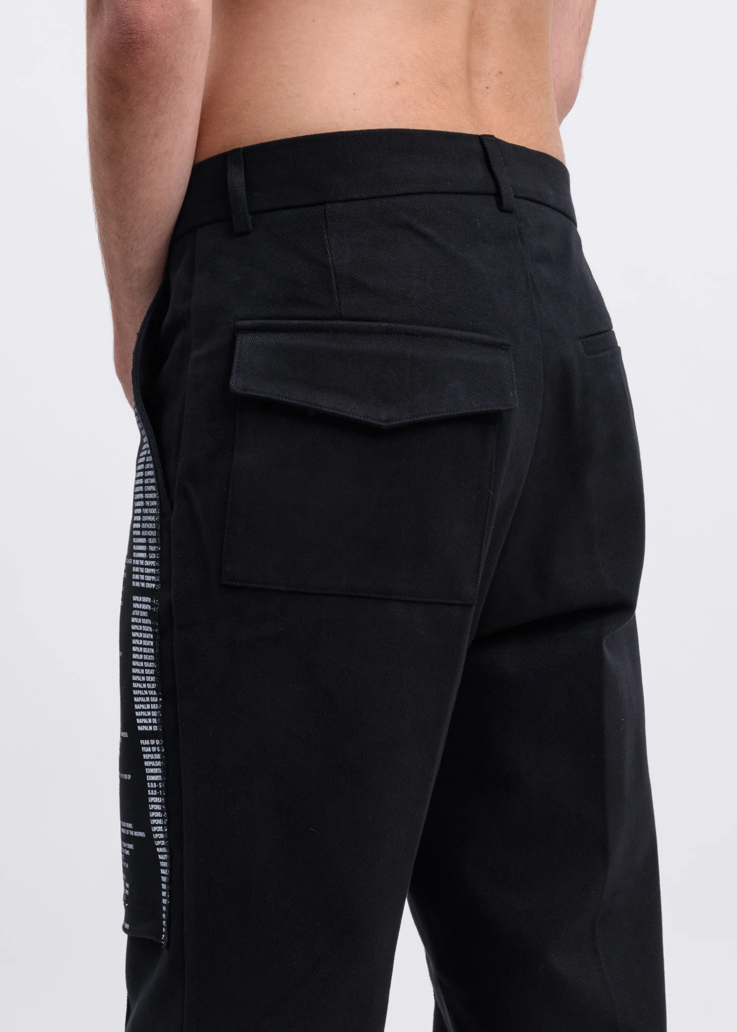 Black Samizdat Chino Trousers - Image 4