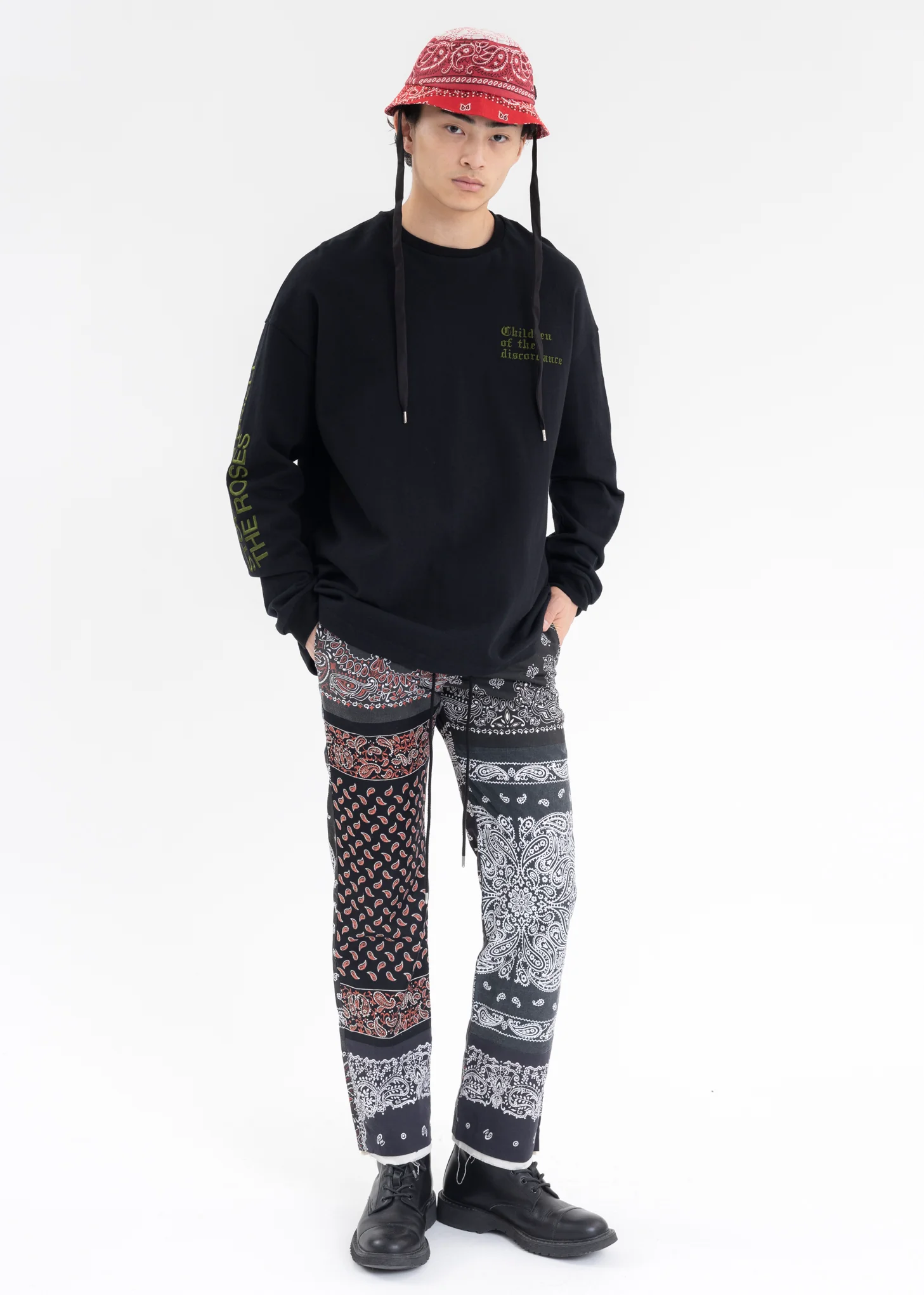 Black Sastr Rose Embroidery Long Sleeves - Image 6