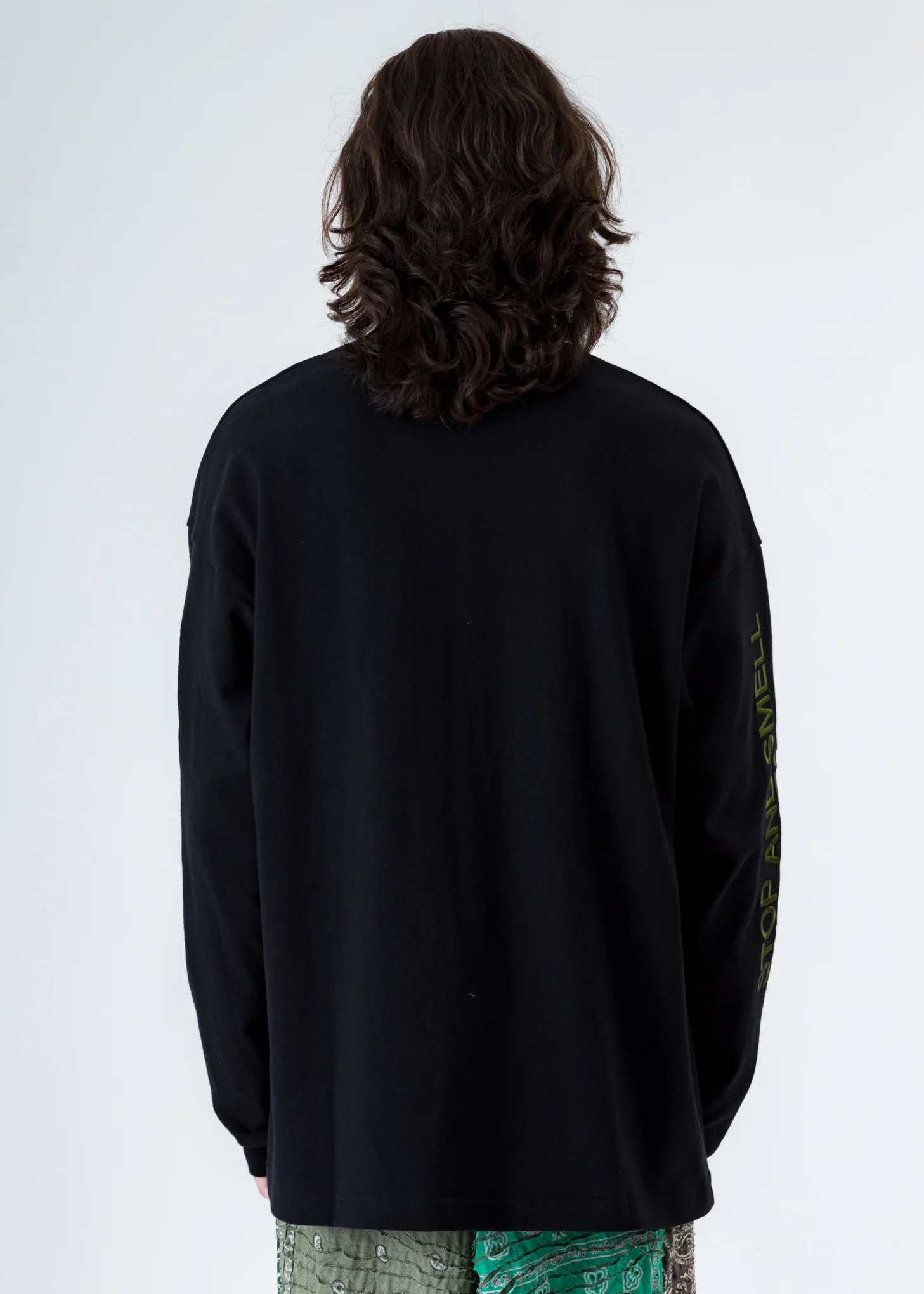 Black Sastr Rose Embroidery Long Sleeves - Image 4