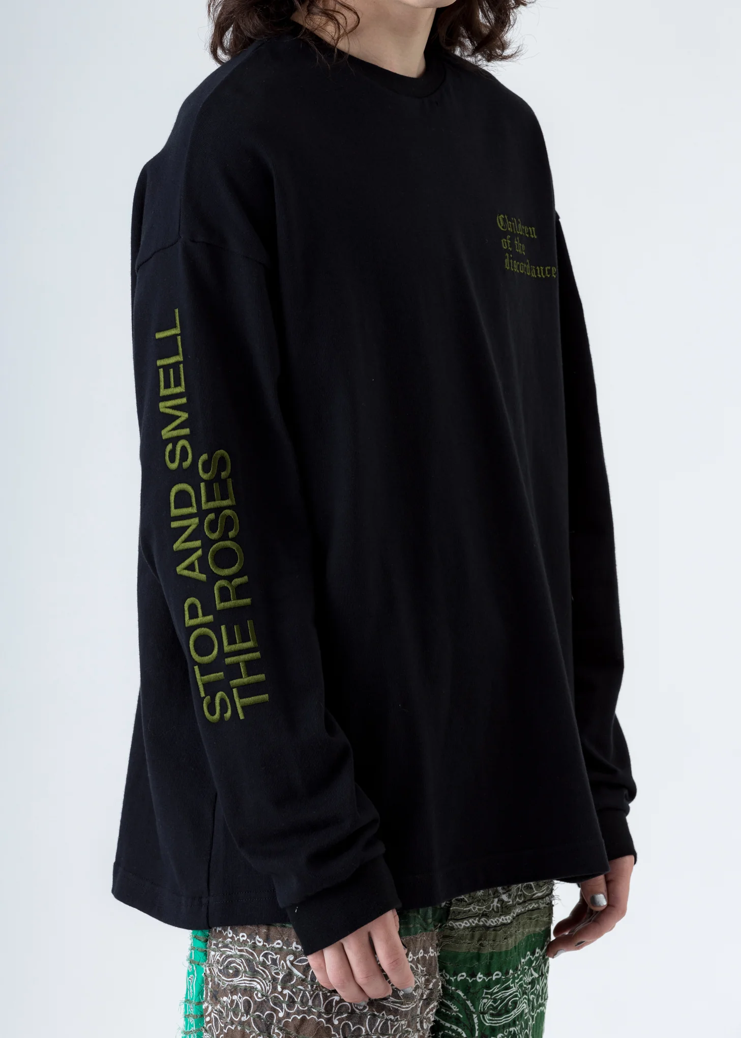 Black Sastr Rose Embroidery Long Sleeves - Image 5