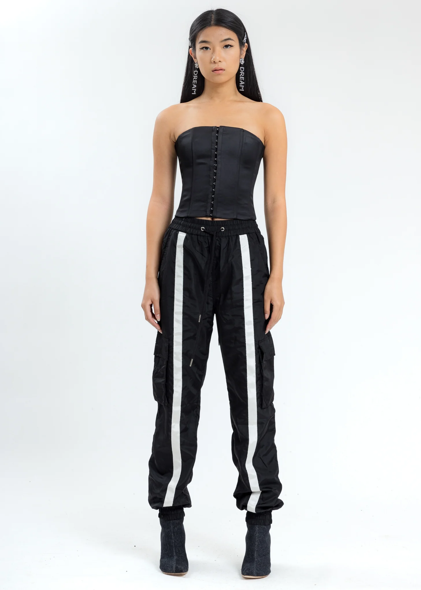 Black Satin Corset - Image 4