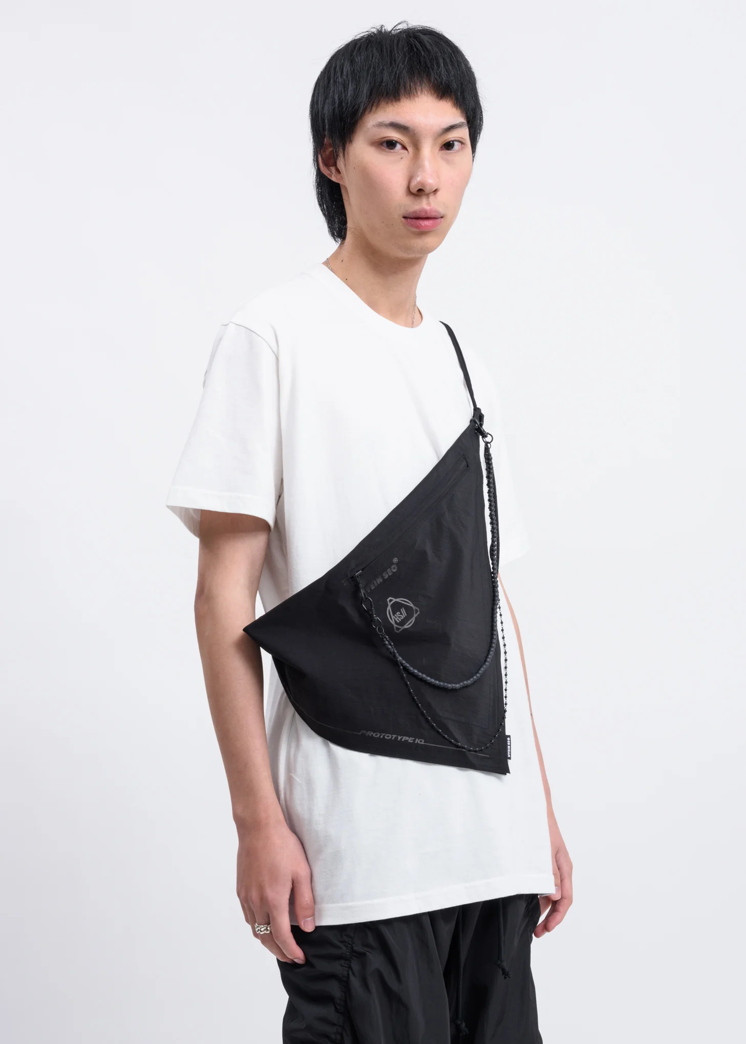 Black Scarf Bag