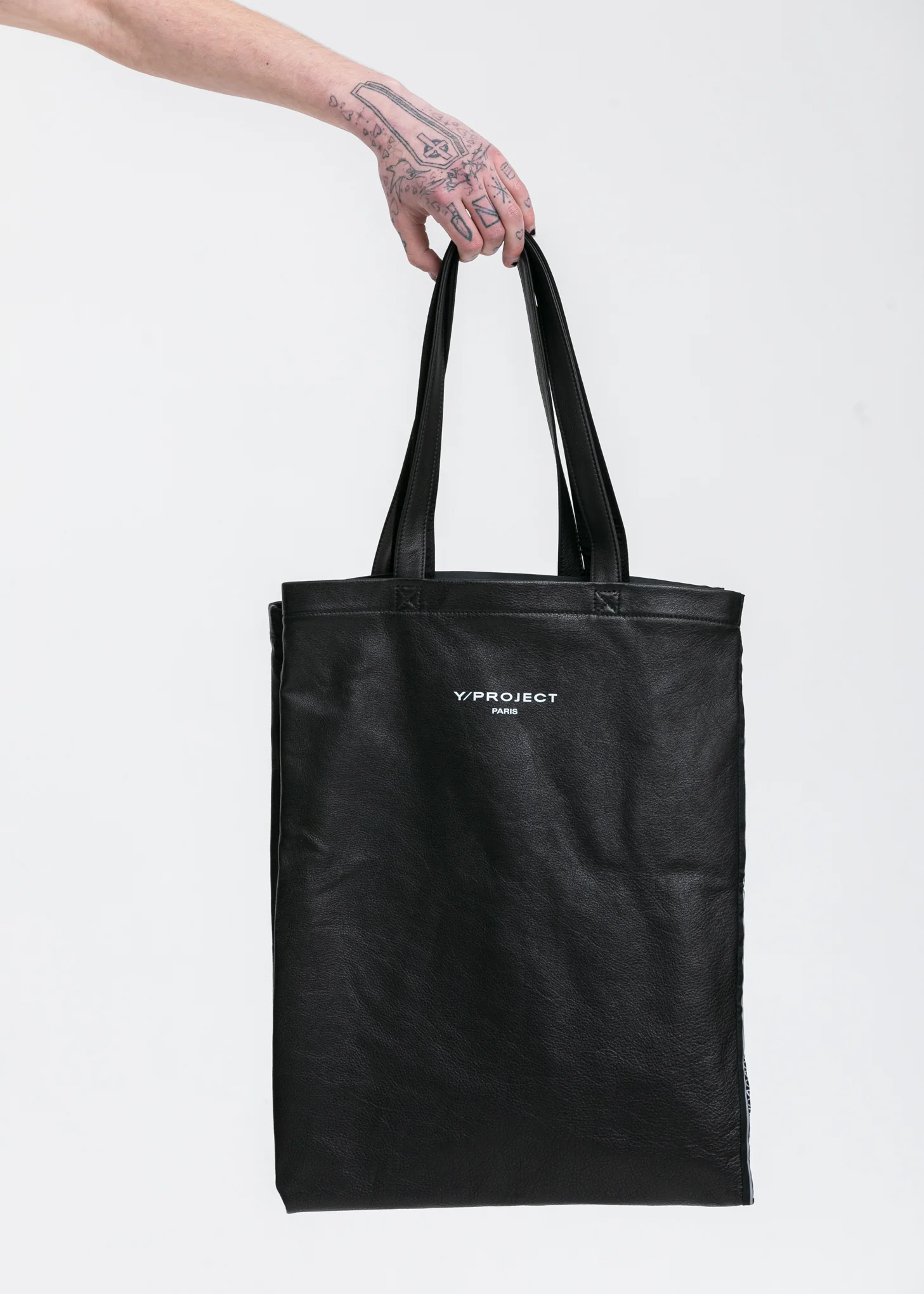 Black Scarf Print Tote Bag - Image 2