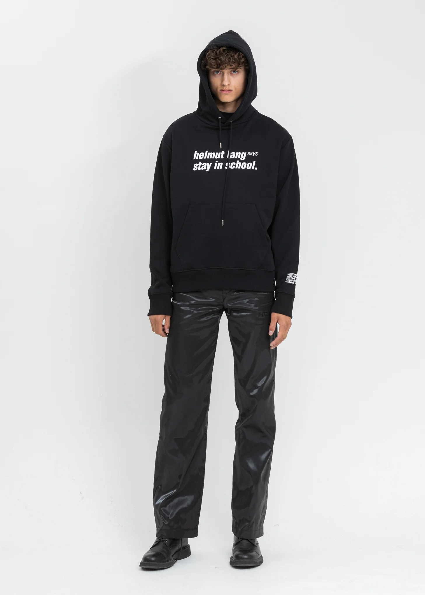 Black Stay In School Hoodie - Image 5