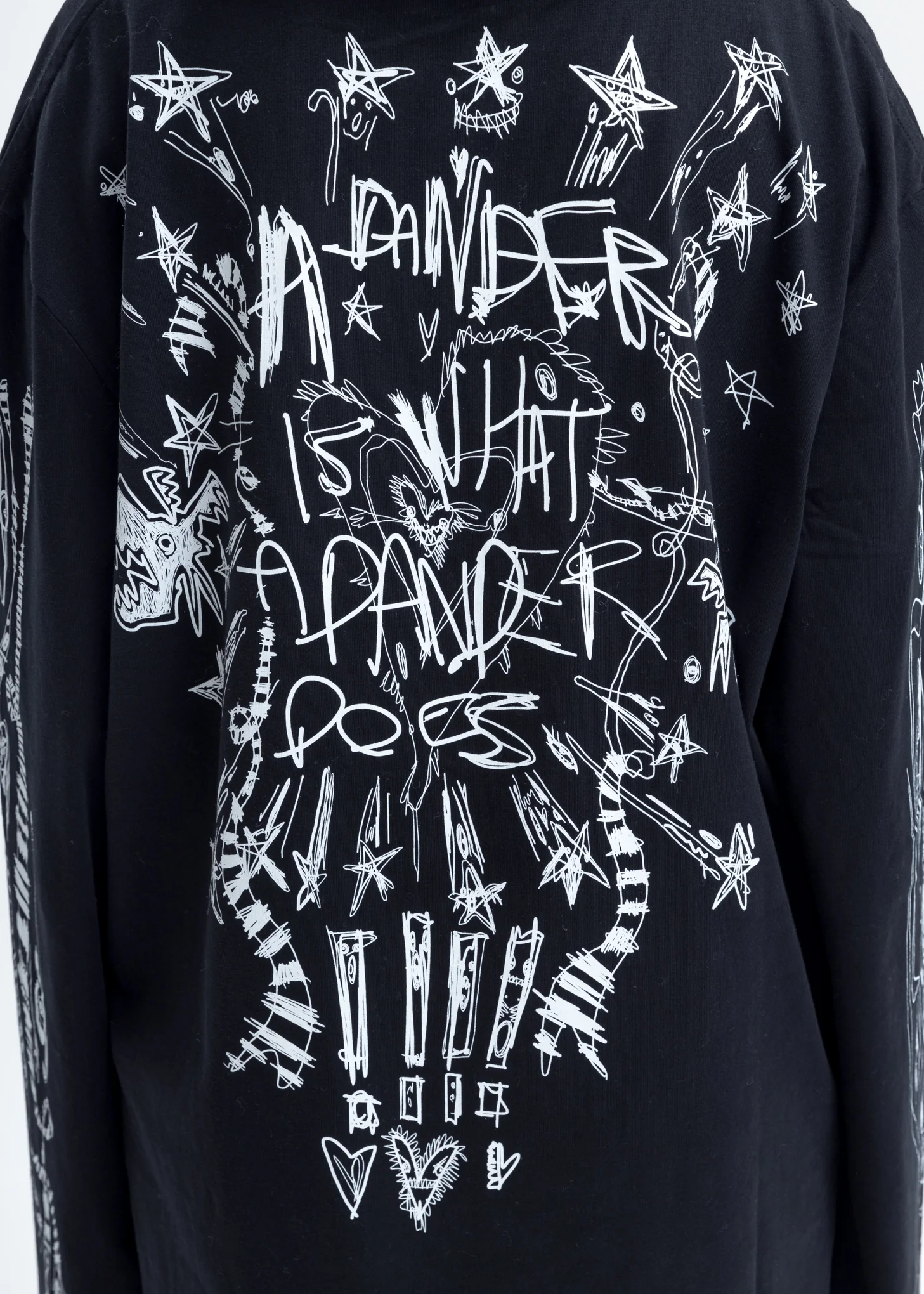 Black Screen Print Long Sleeve - Image 4
