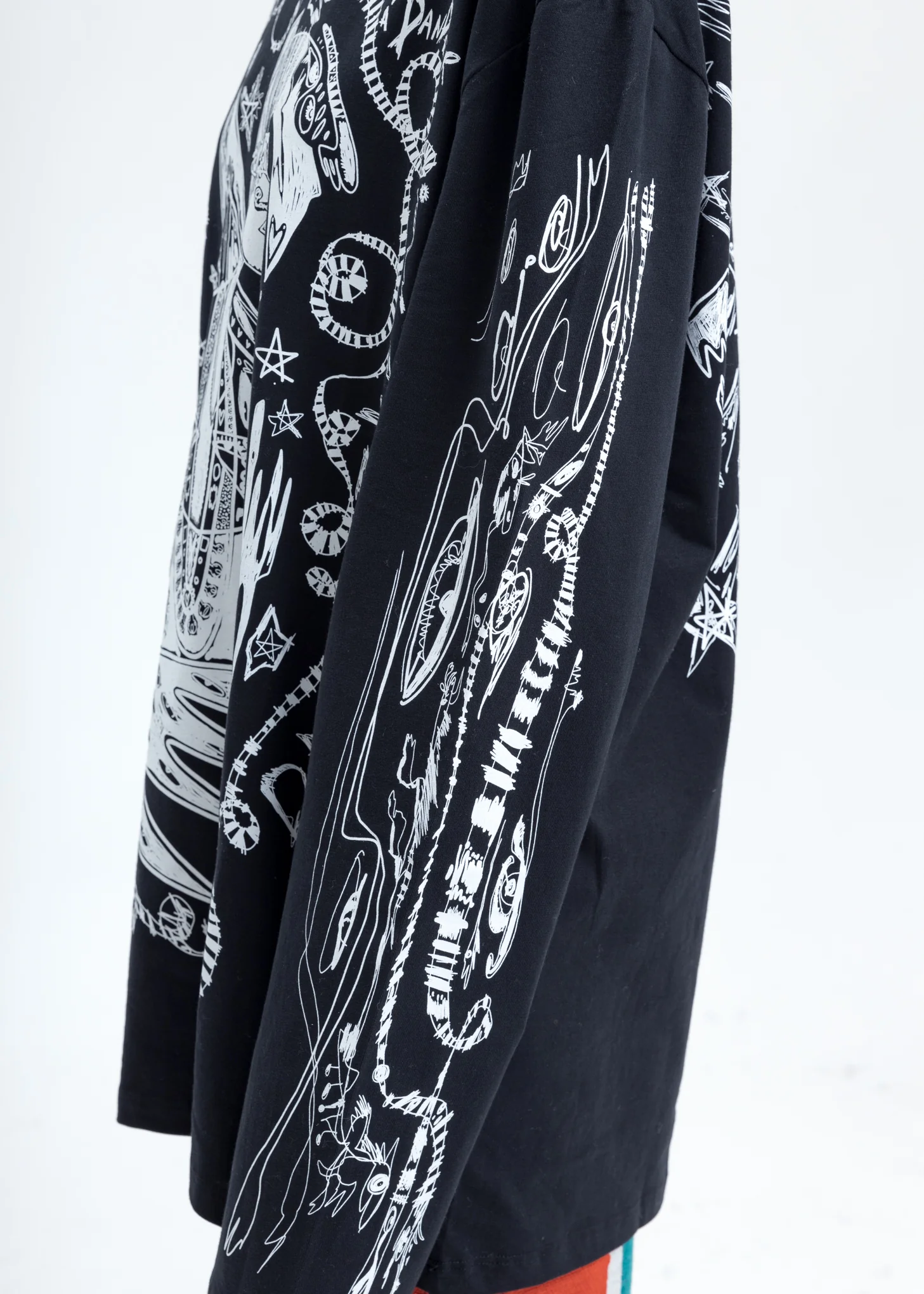 Black Screen Print Long Sleeve - Image 5