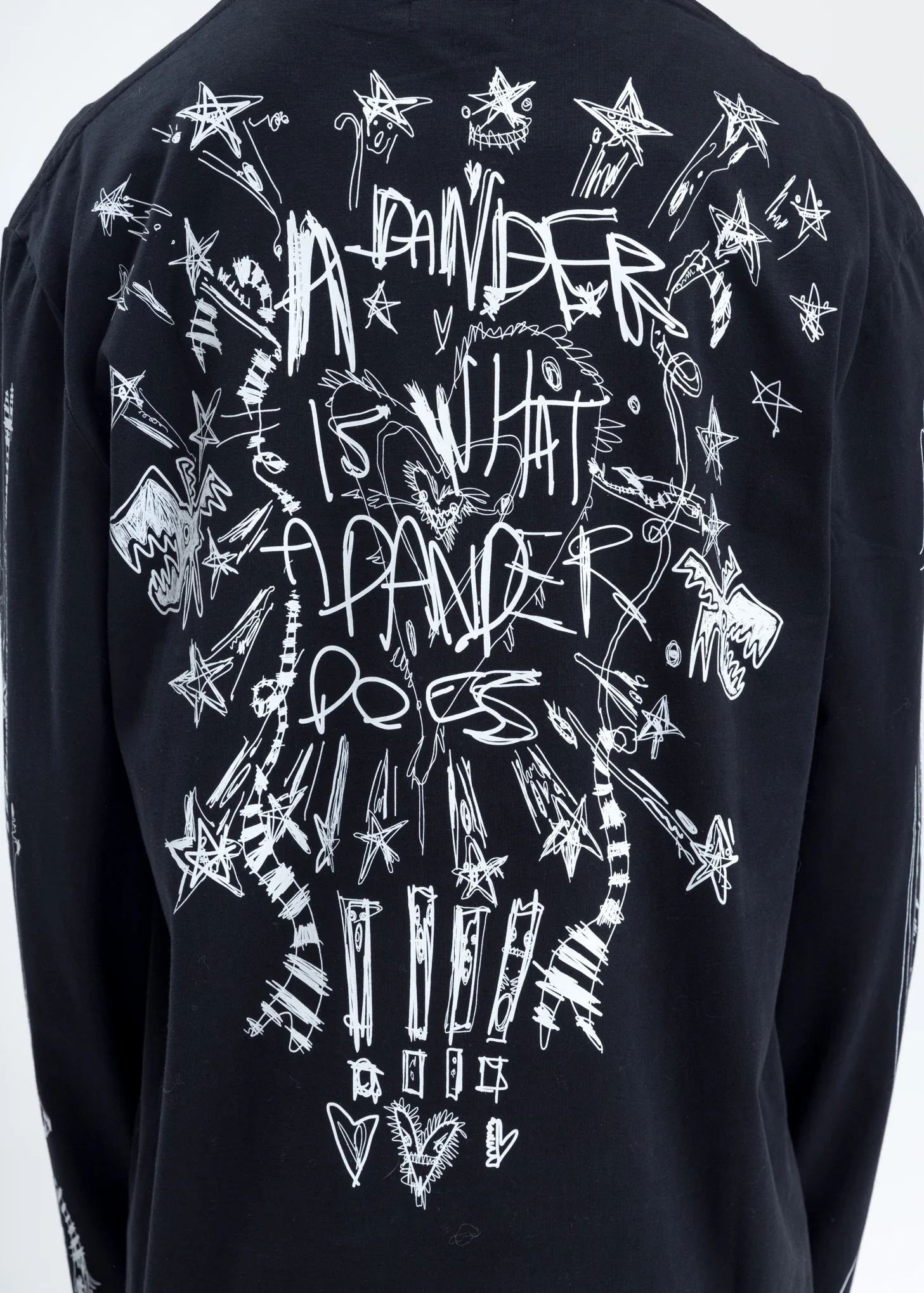 Black Screen Print Long Sleeve - Image 2