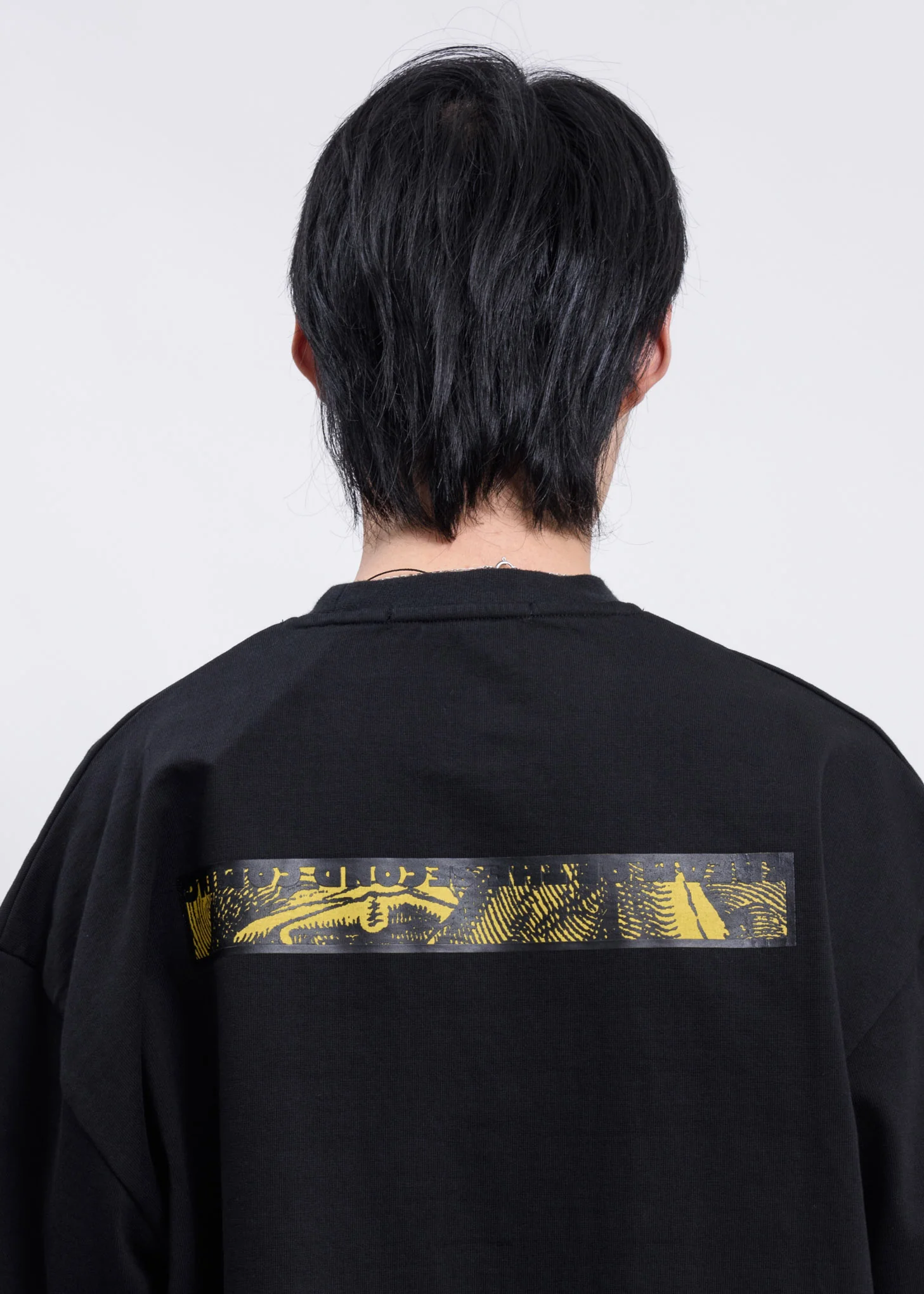 Black Second Cream Heavy Jersey T-Shirt - Image 5