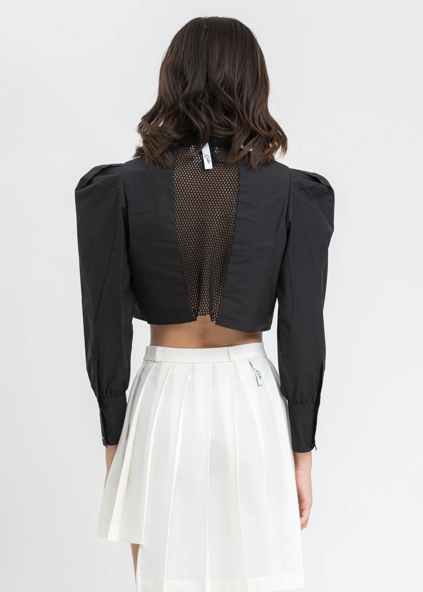 Black See Thought Blouse - Image 2