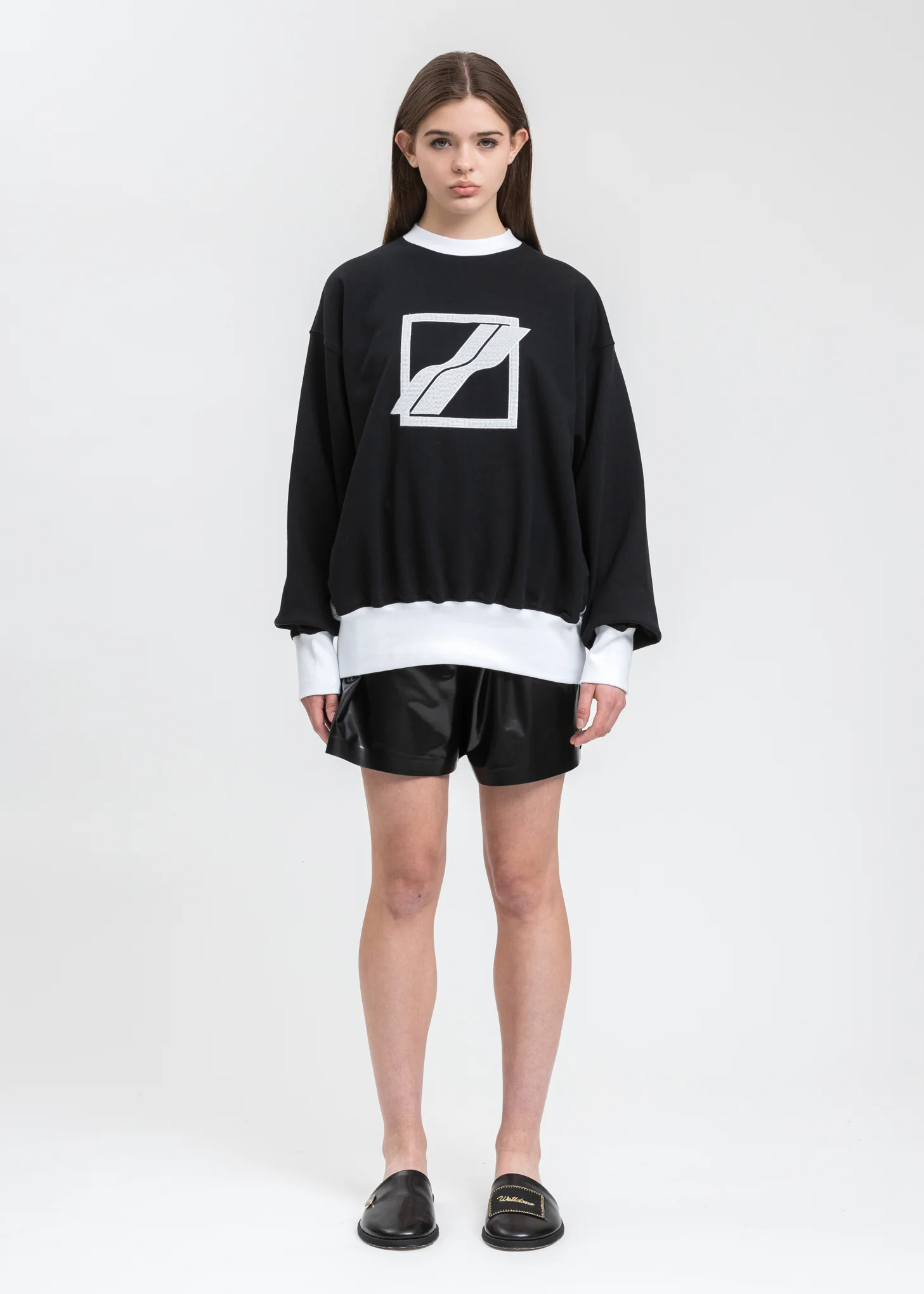Black Sequin Logo Sweater - Image 5