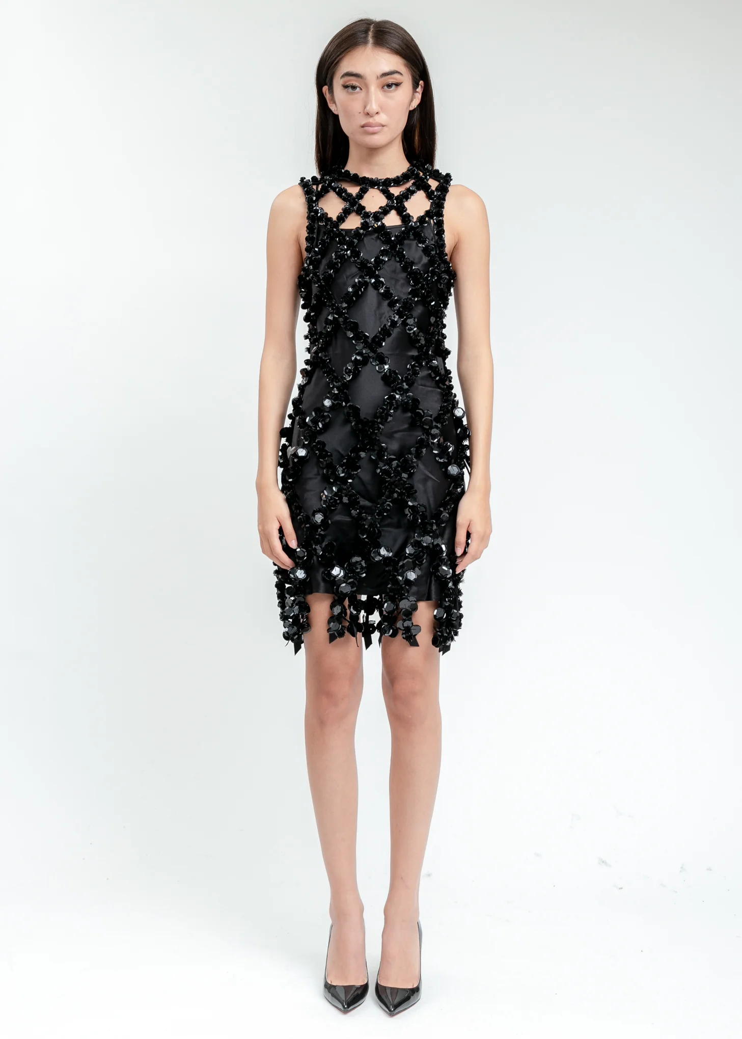 Black Sequins Dress