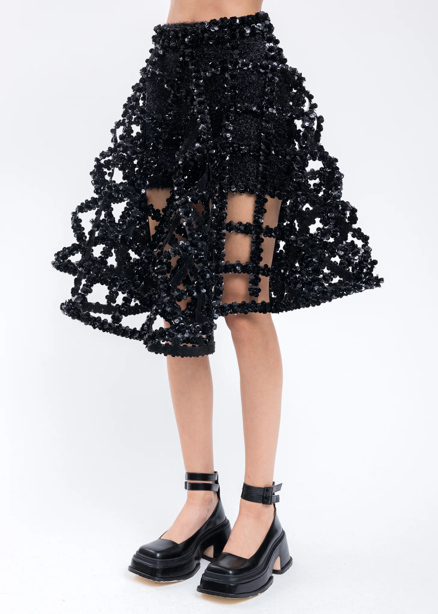 Black Sequins Skirt - Image 2