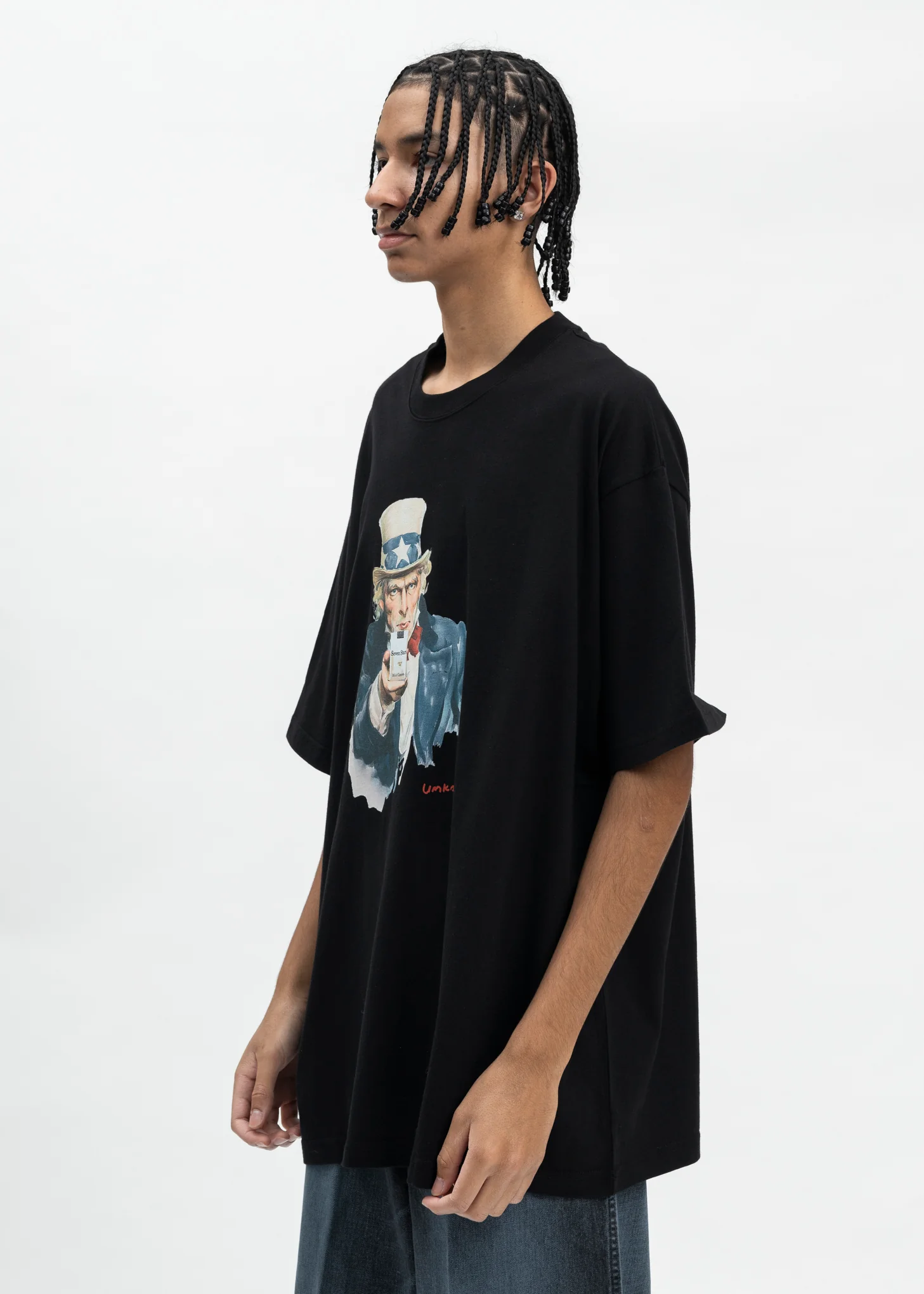 BLACK I WANT YOU SEVEN STARS T-SHIRT - Image 3