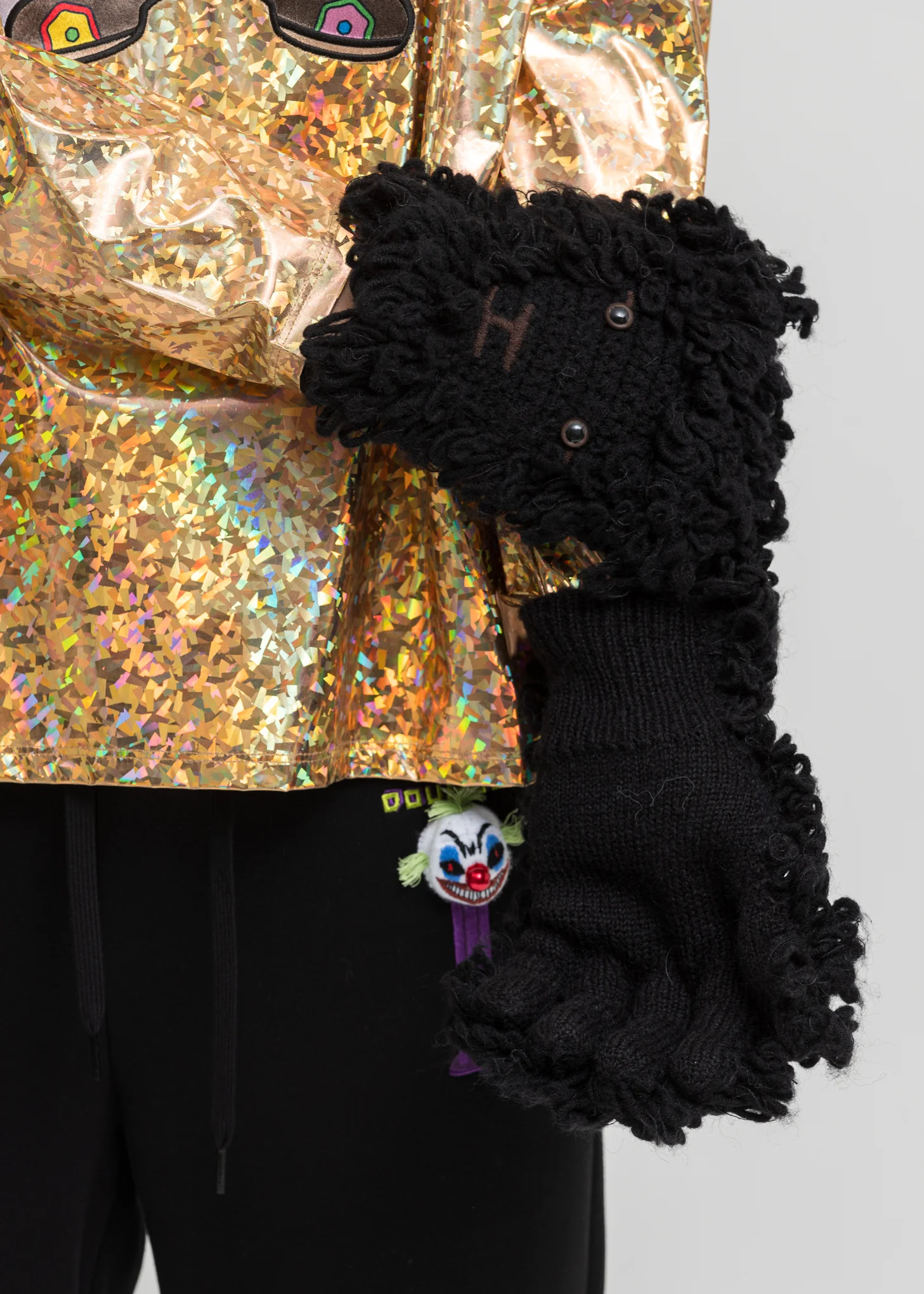 Black Sheep Face Gloves - Image 2