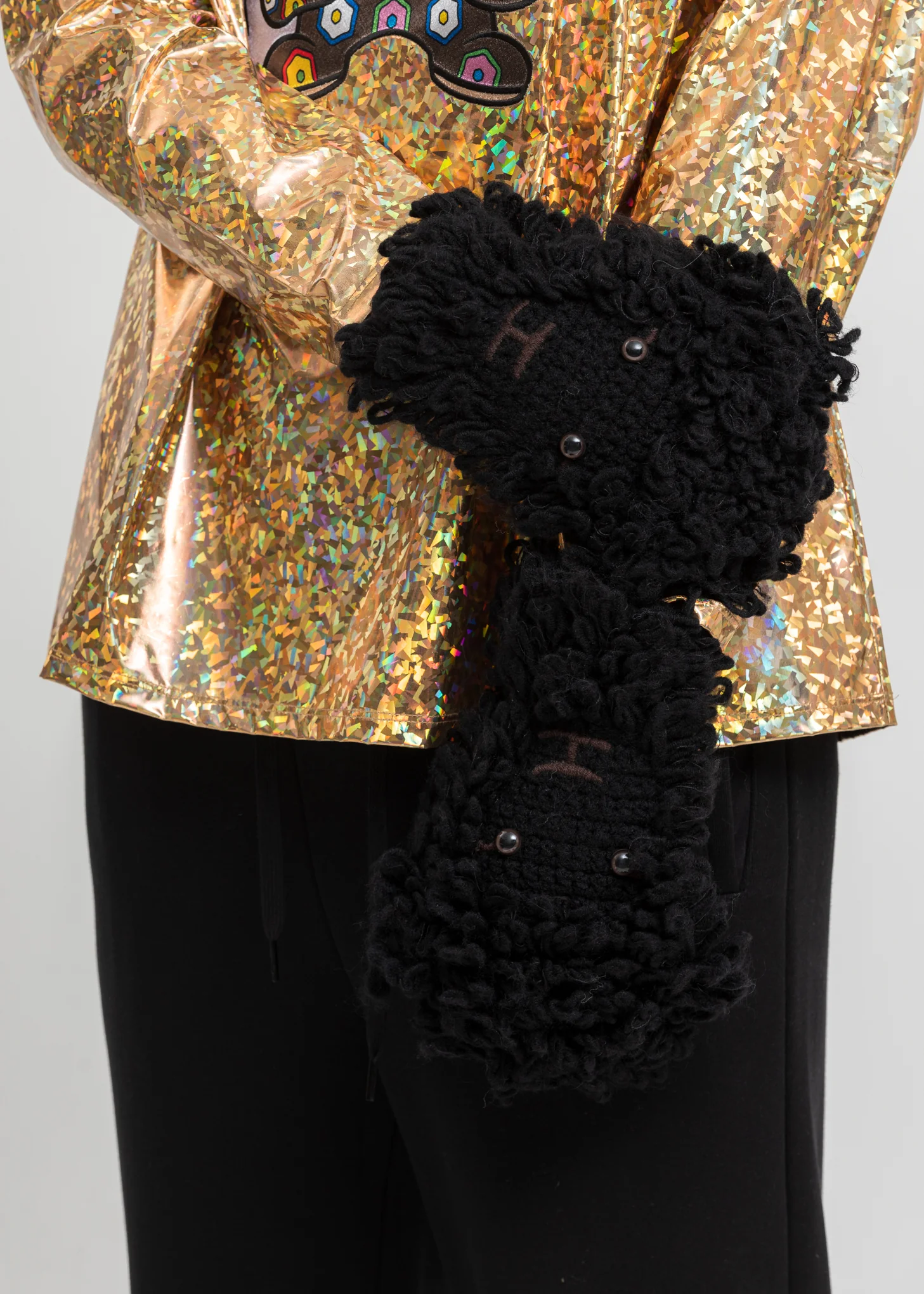Black Sheep Face Gloves - Image 2