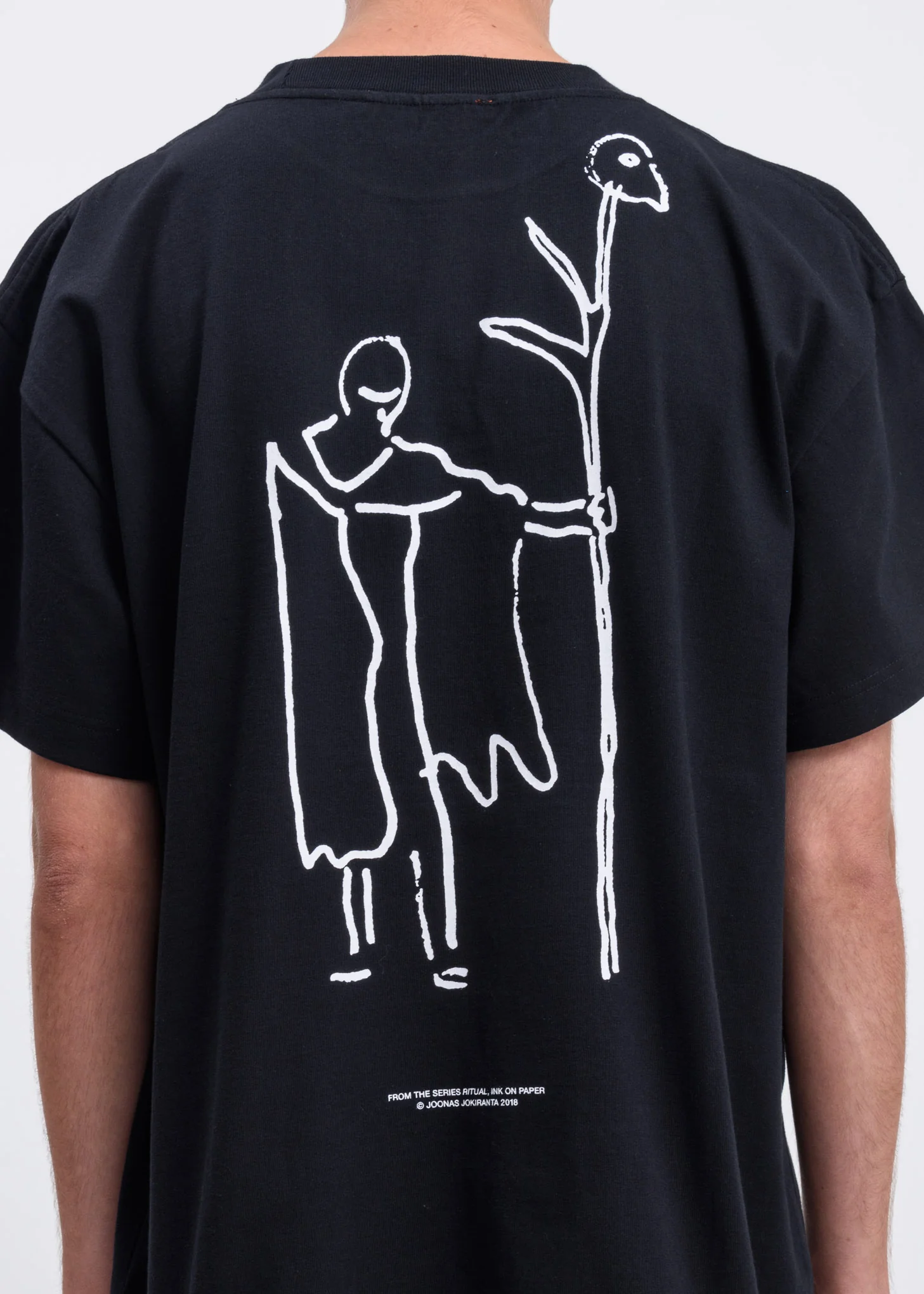 Black Shepherd Print T-Shirt - Image 3